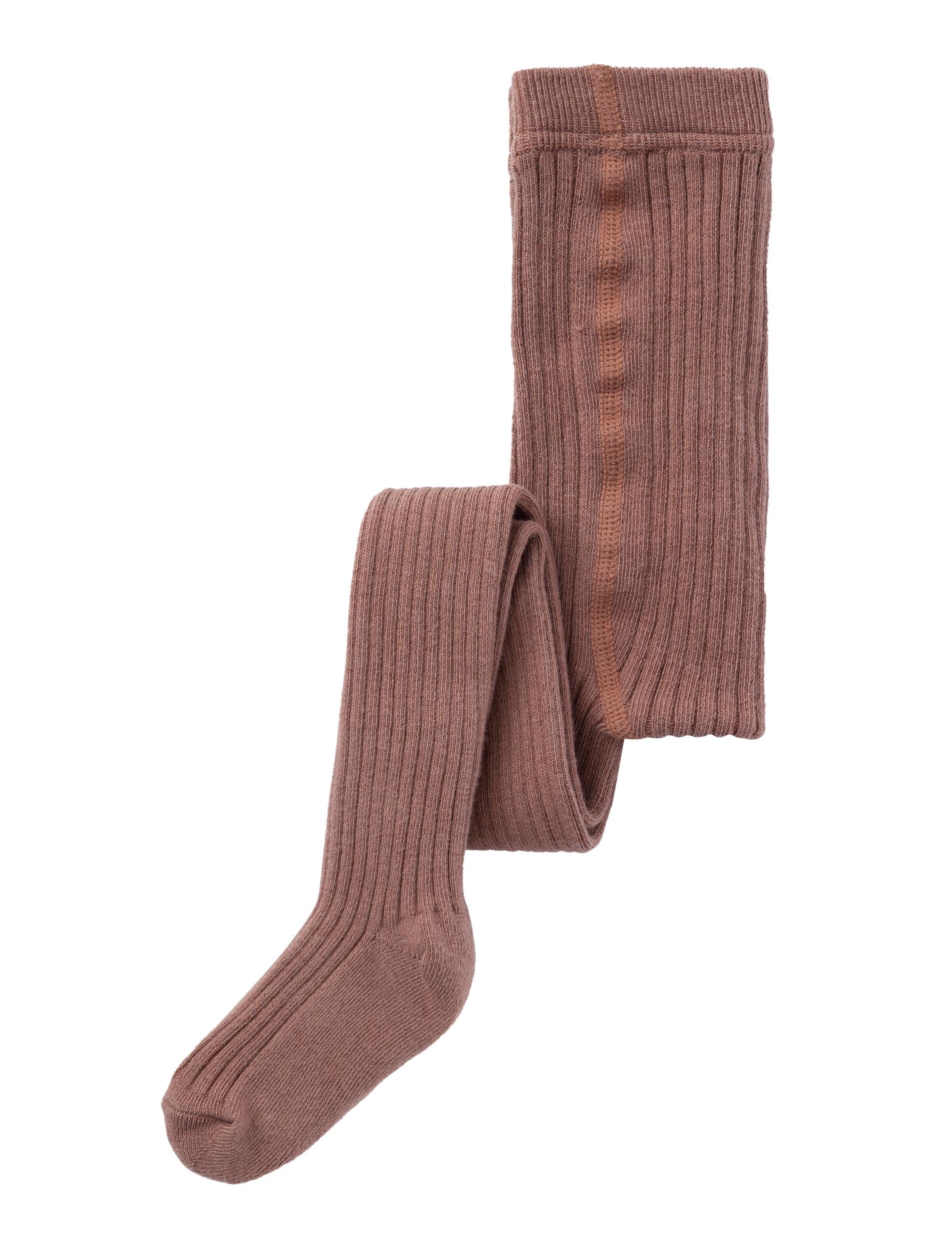 Lil Atelier Ilso Strømpebukser - Carob Brown på udsalg!