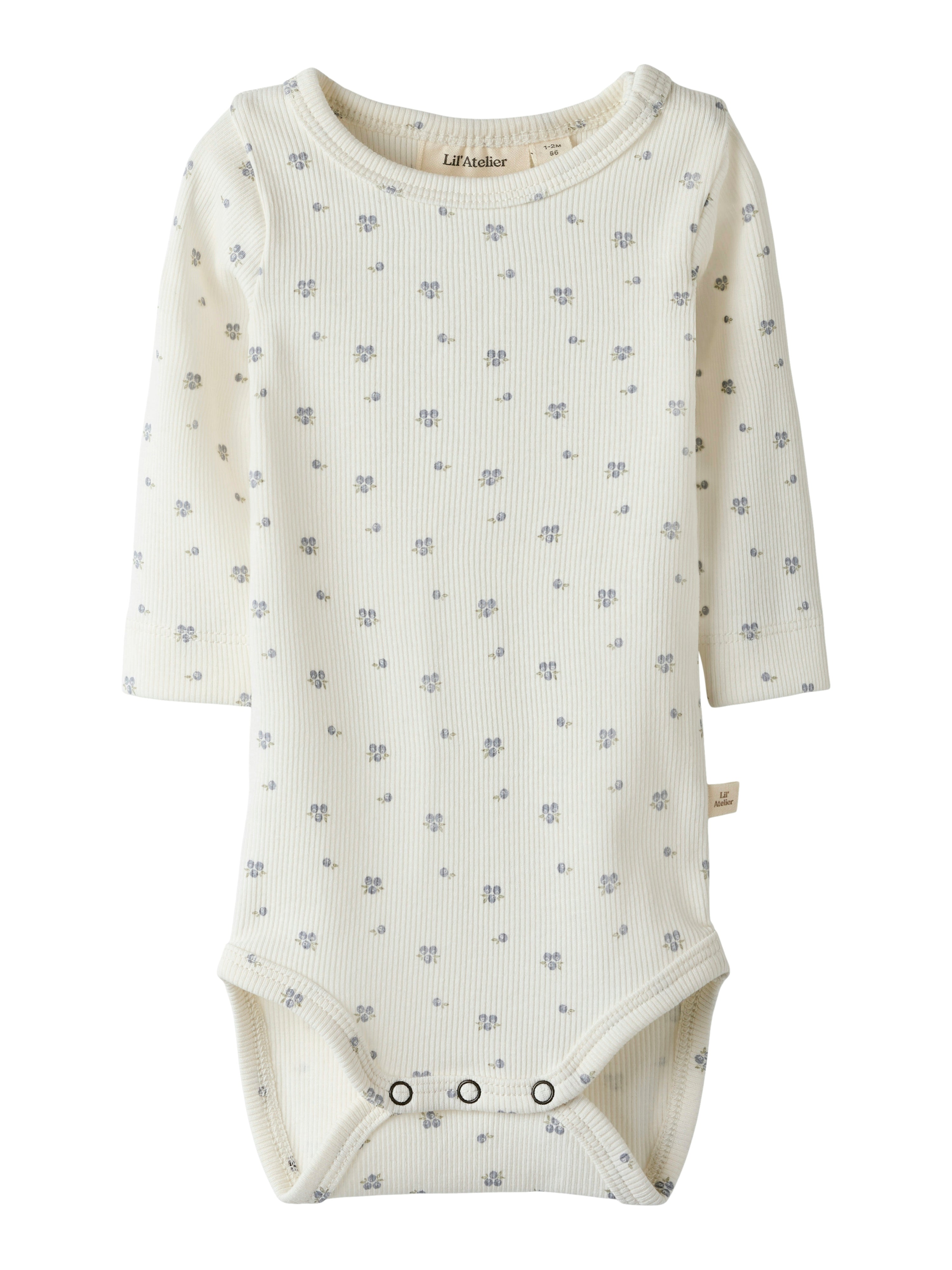 Lil Atelier Lago Mio Slim Body – Blåbærprint til Børn