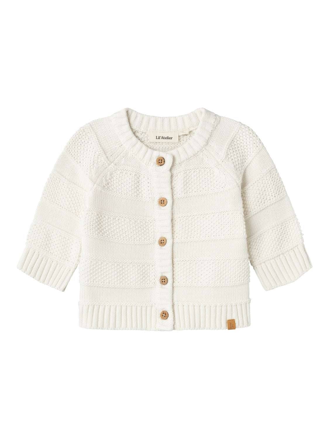 Lil Atelier Larson Strik Cardigan – Kokosmælk Tilbud!