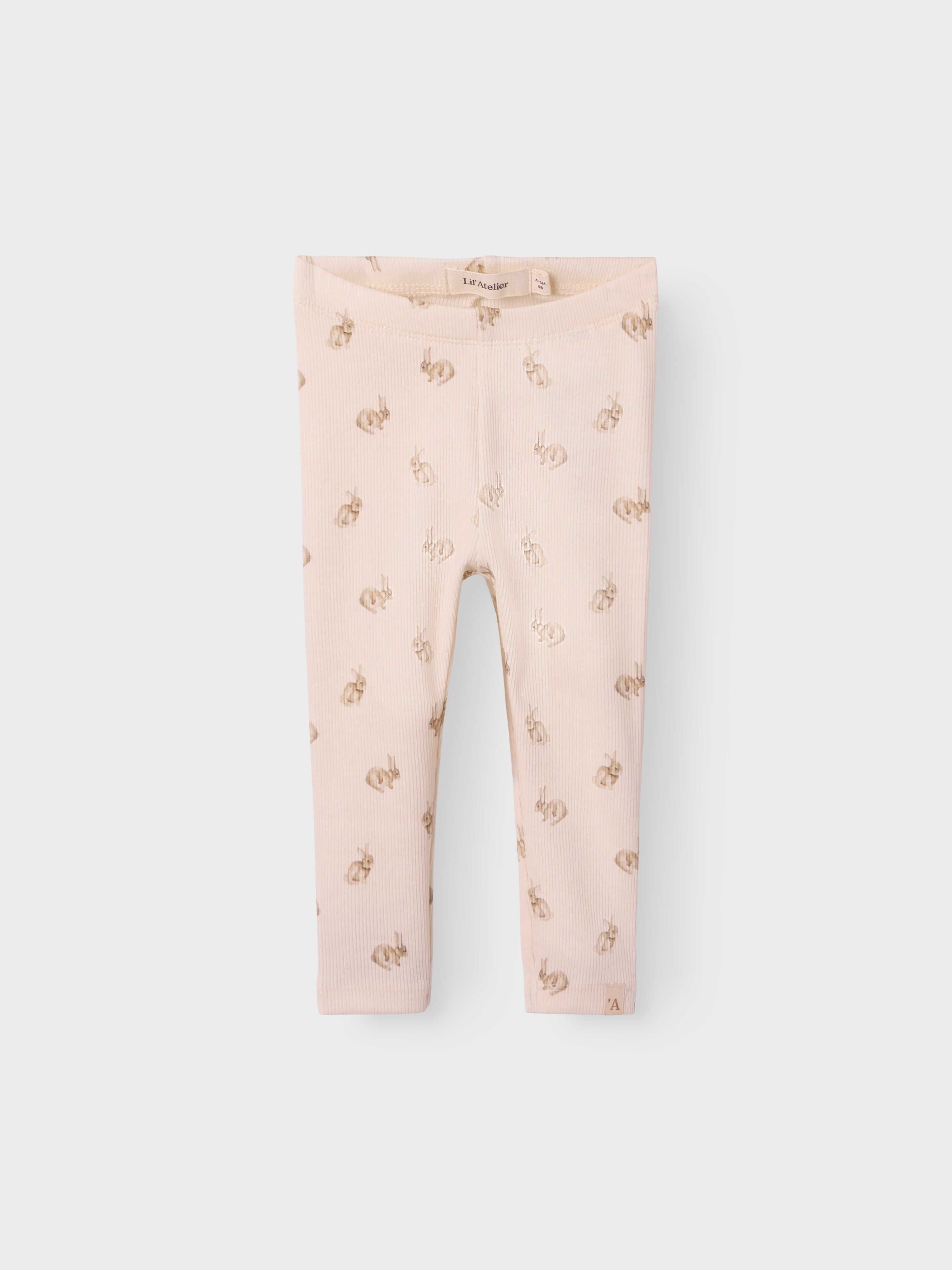 Lil Atelier Lavo Emo Leggings – Turtledove Rabbit tilbud!