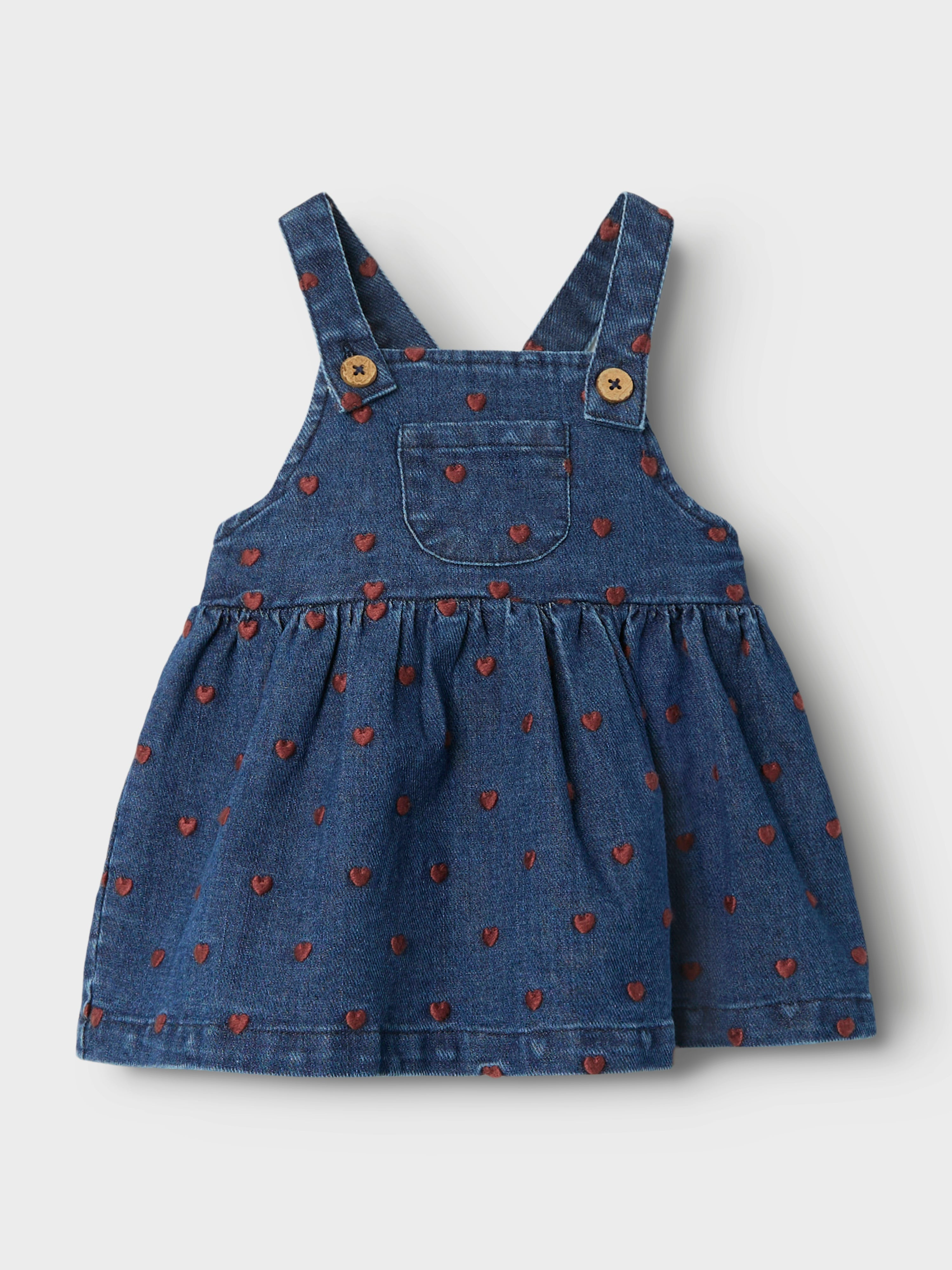 Lil Atelier Liva Denim Spencer – Mørkeblå med Hjerter