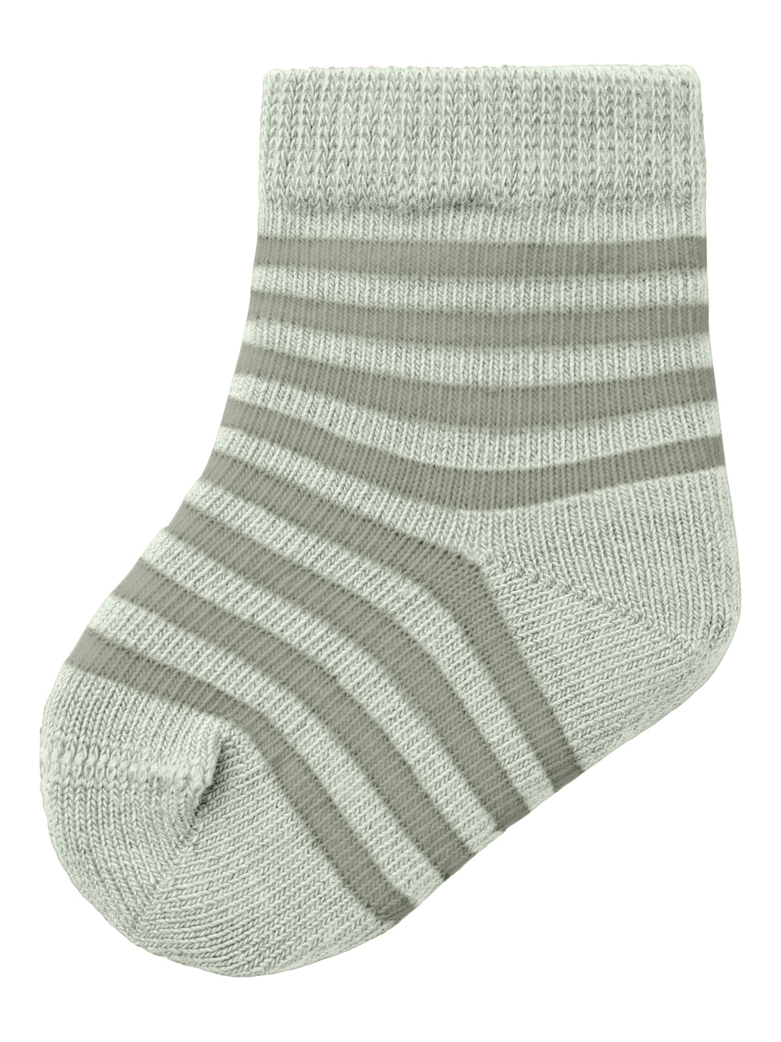 Lil Atelier Love Stripe Babysokker – Grøn Elegance