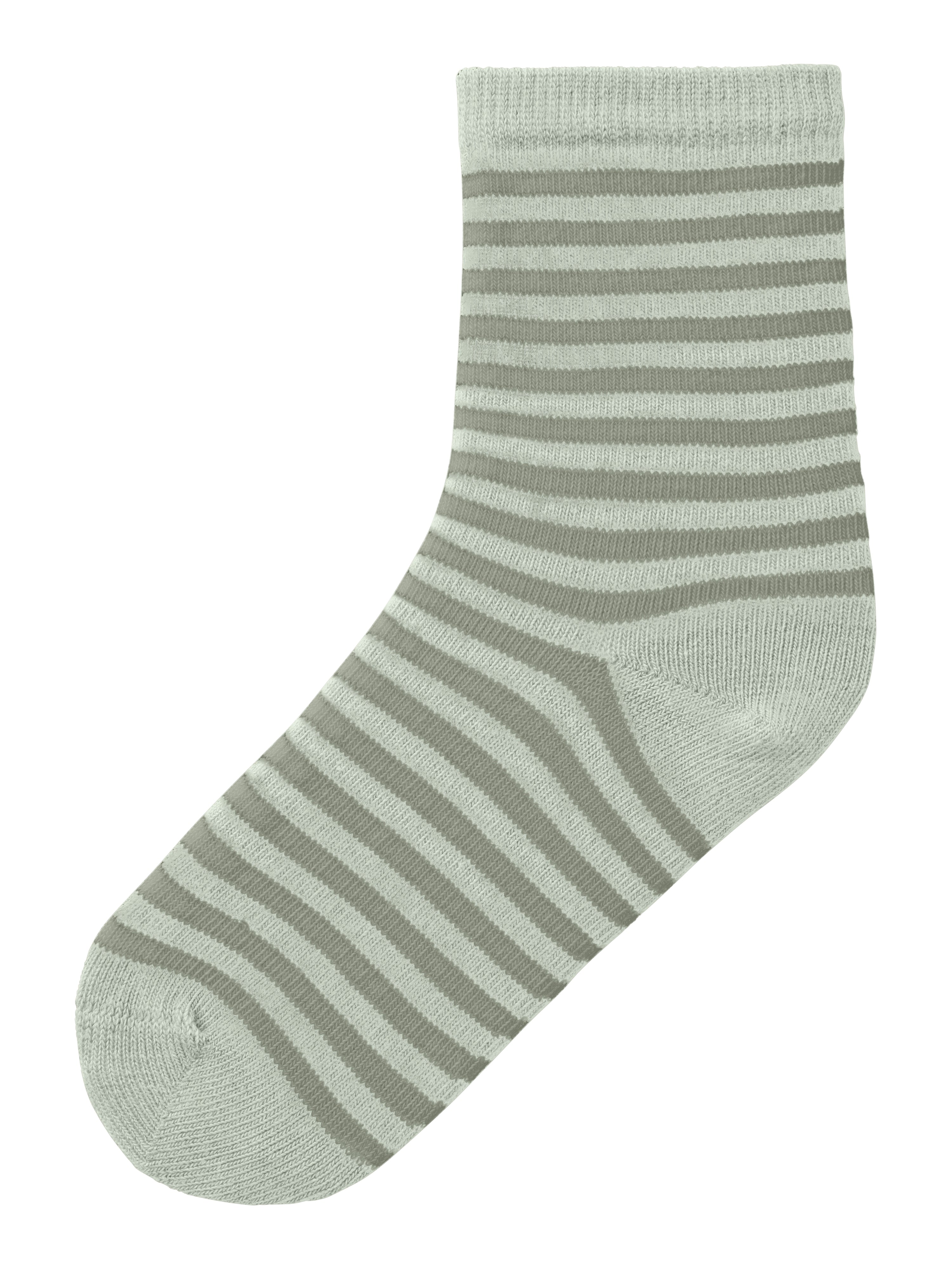 Lil Atelier Love Stripe Babysokker – Grøn Nuance Tilbud!