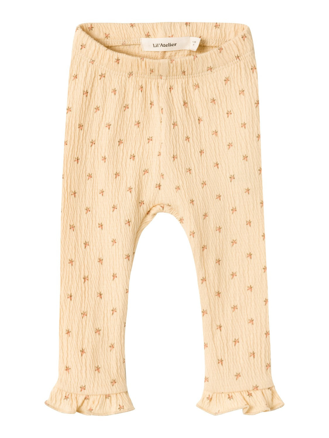 Lil Atelier Nalo Slim Leggings - Blomsterprint i Wood Ash