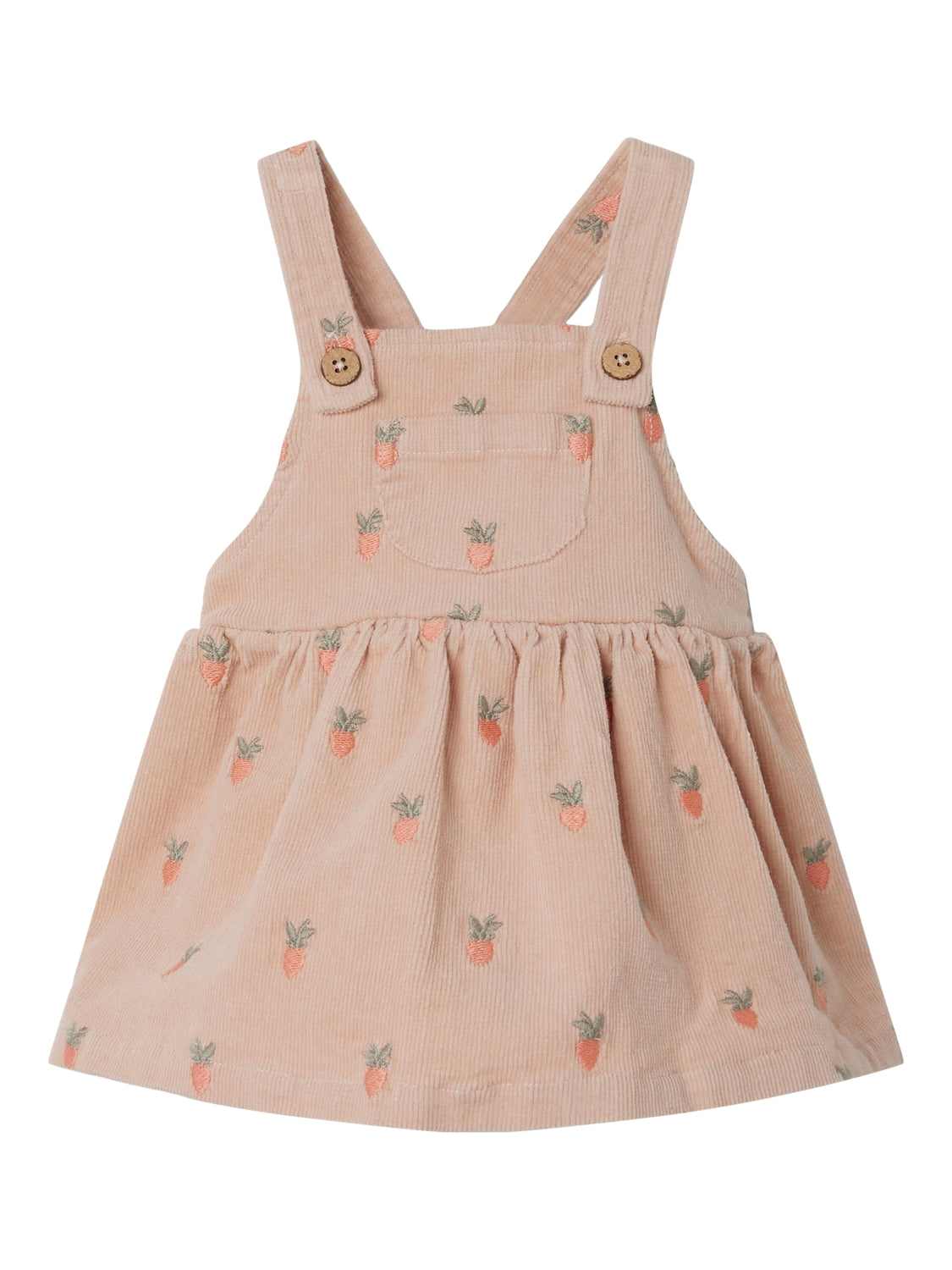 Lil Atelier Nelly Kjole – Cameo Rose – Økologisk Fløjl Tilbud