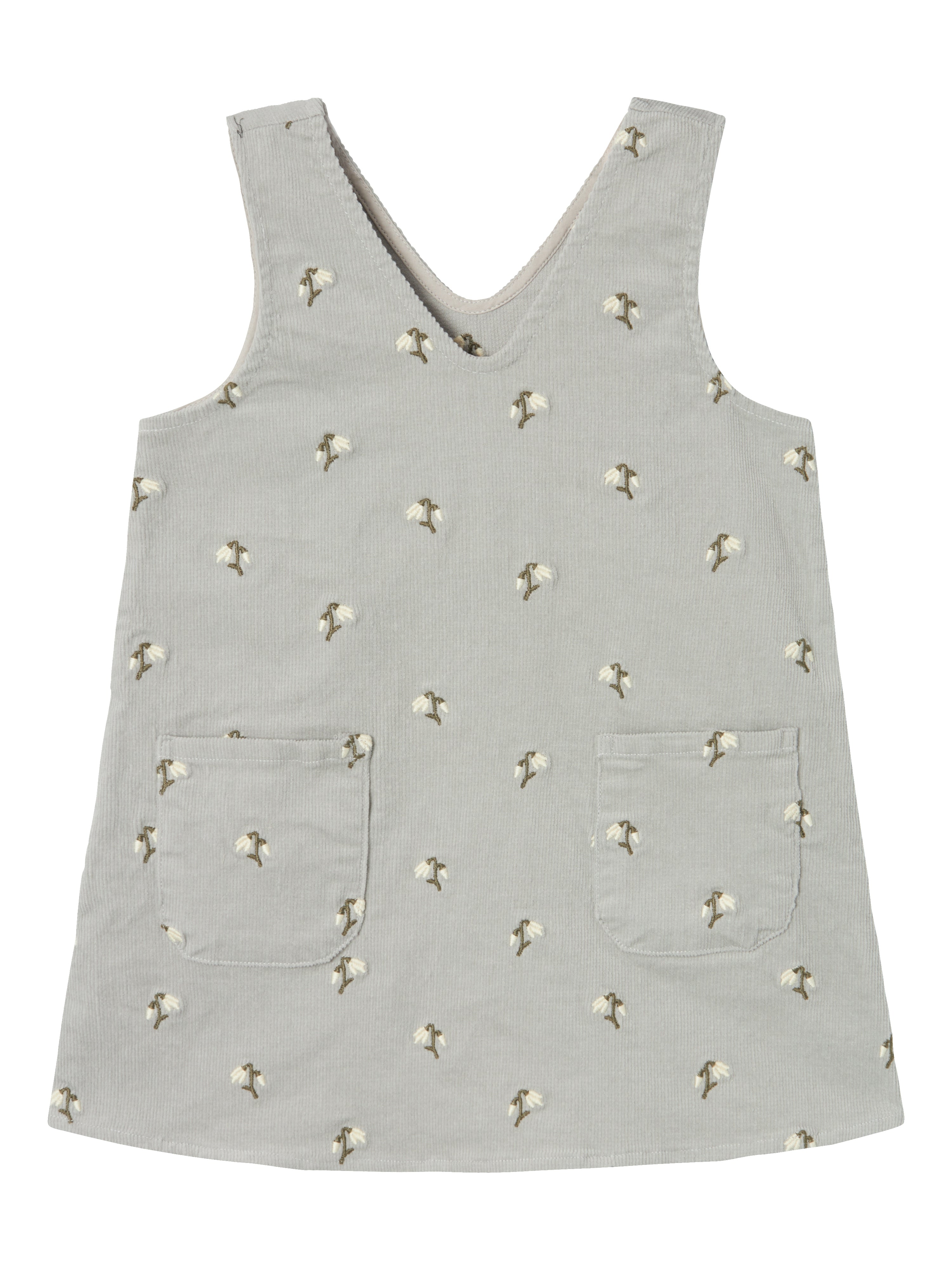 Lil Atelier Nelly Spencer Kjole – Mirage Gray – Økologisk Fløjl