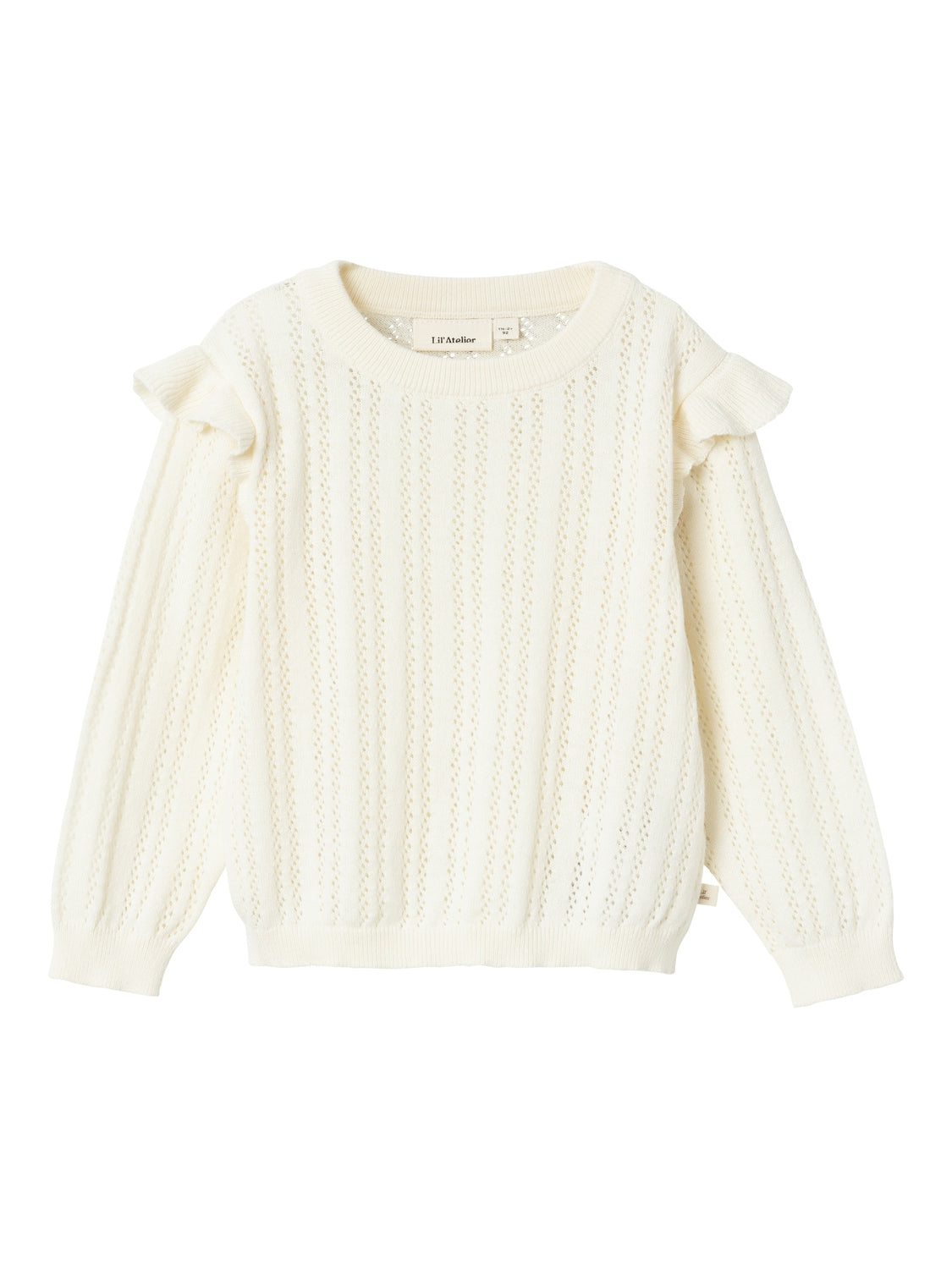 Lil Atelier Nina Kam Strikbluse – Økologisk Kvalitet