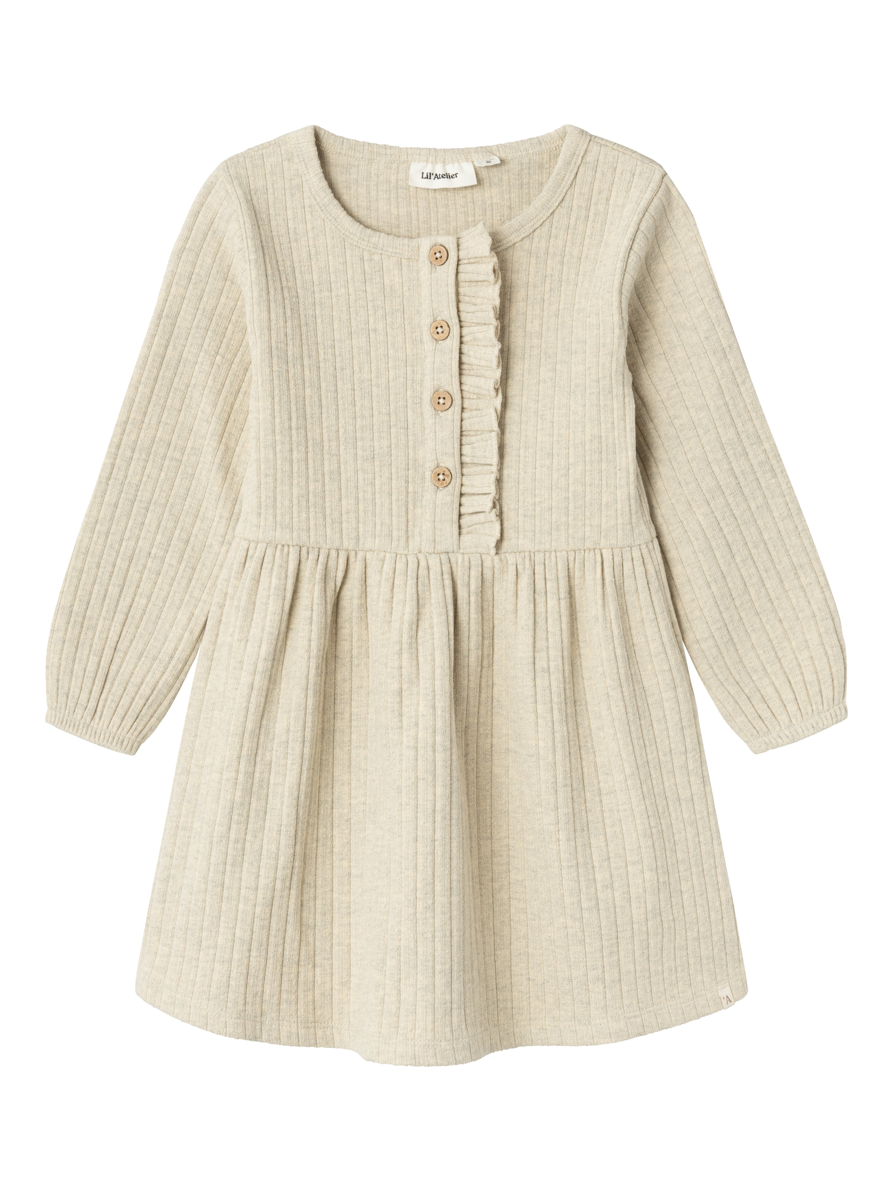Lil Atelier Niva Kjole – Bleached Sand – Fantastisk Tilbud!