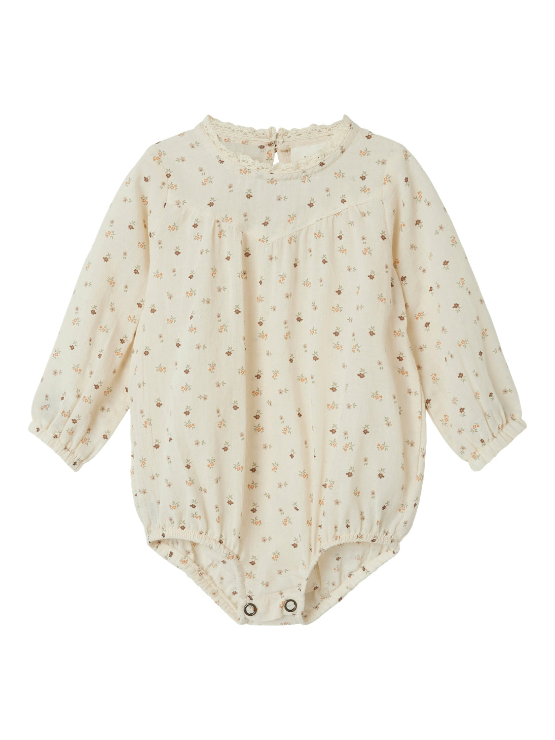 Lil Atelier Noanna Body - Birch med Blomsterprint til Baby