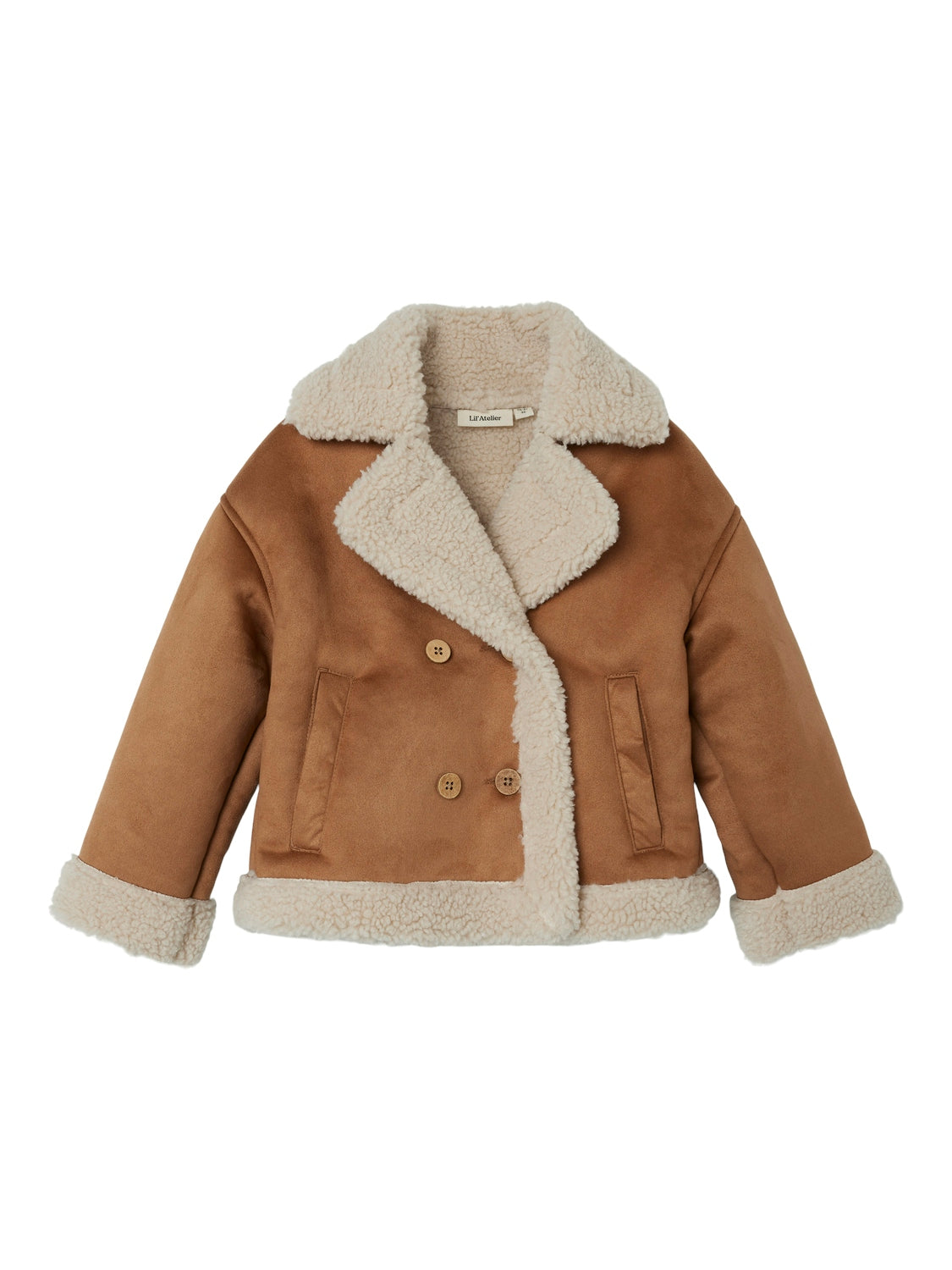 Lil Atelier Nolo Oversized Jakke – Petrified Oak Tilbud!