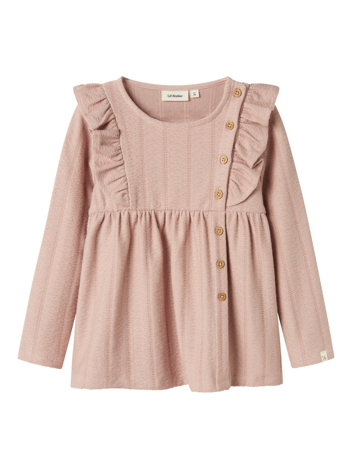 Lil Atelier Ominas Bluse - Skyggegrå - Uovertruffen Tilbud!