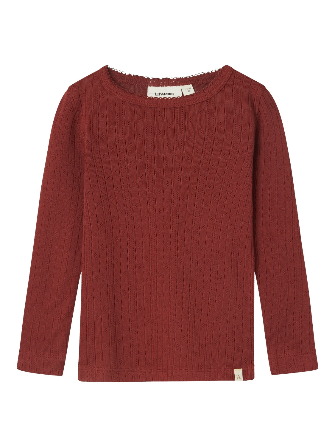Lil Atelier Rachel Nes Slim Bluse – Spiced Apple – Udsalg!