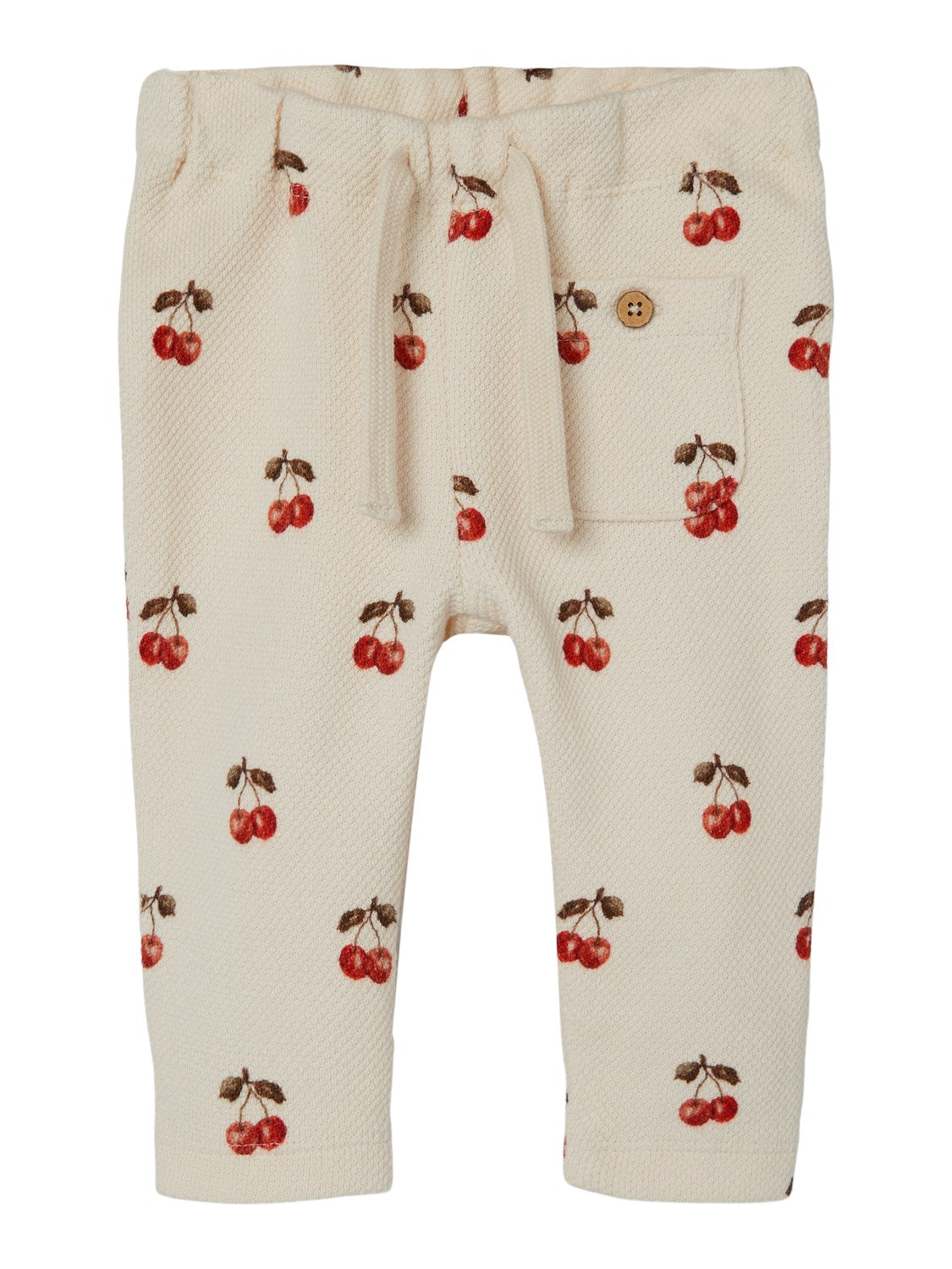 Lil Atelier Ronja Sweatpants med Kirsebær - Hvidgrå