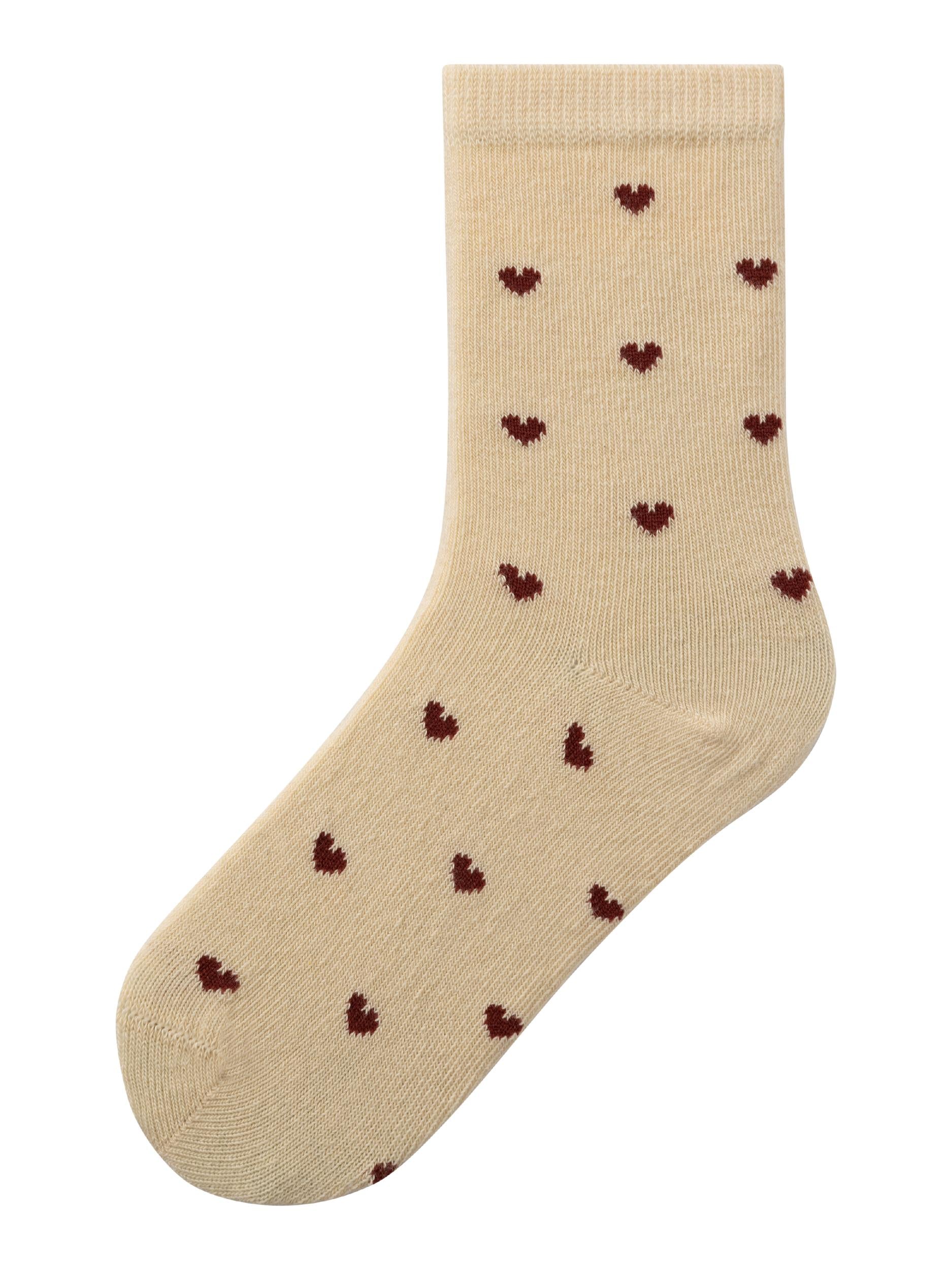Lil Atelier Rossa Babysokker – Wood Ash med Hjerter