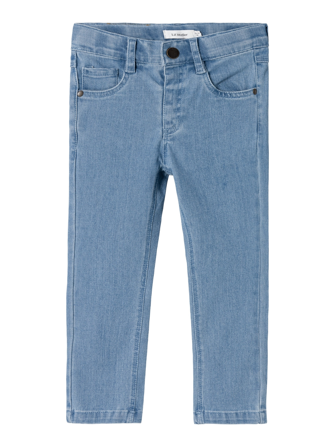 Lil Atelier Ryan Slim Okaya Jeans – Mørkeblå Denim Tilbud