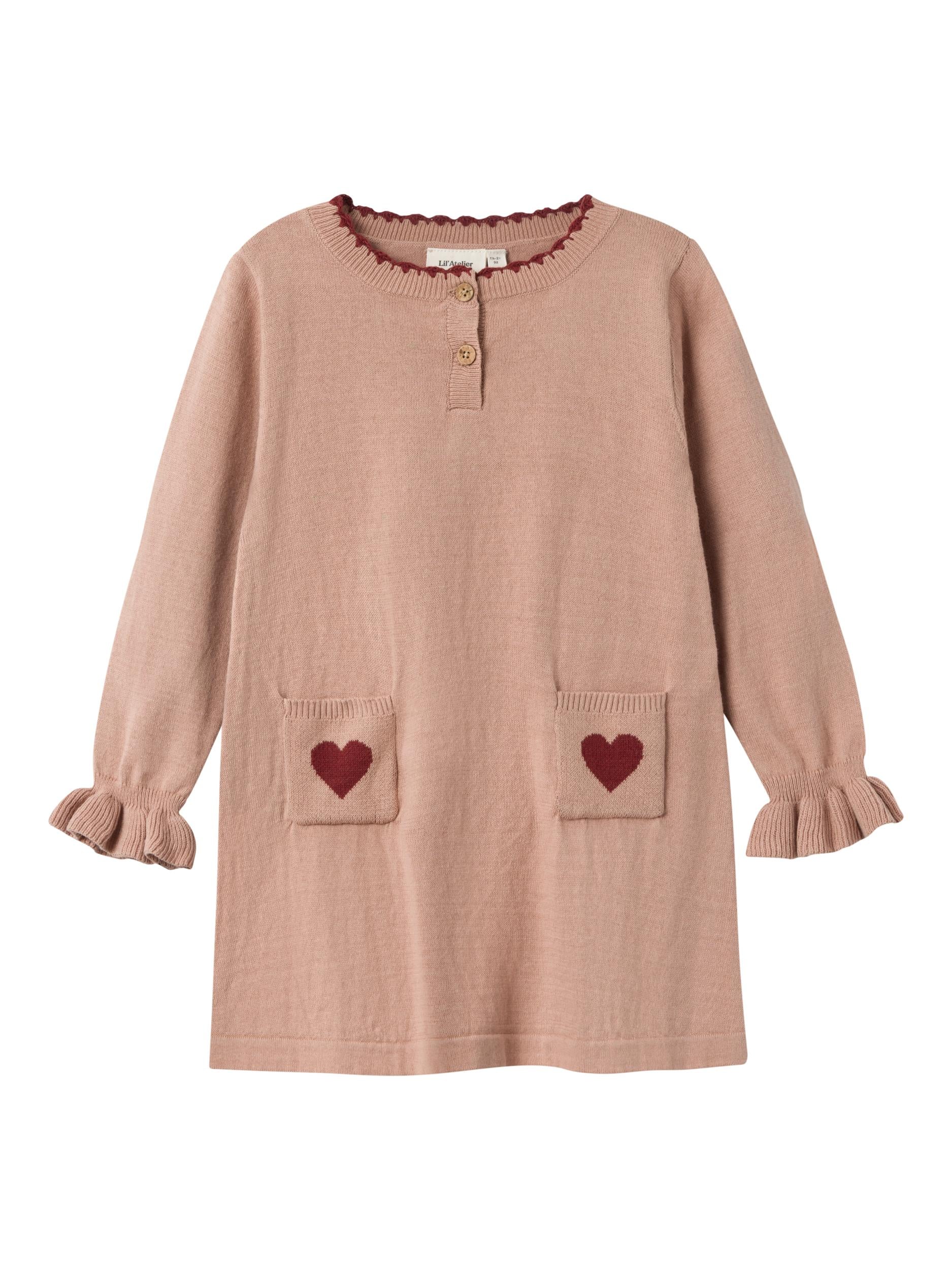 Lil Atelier Saran Strik Kjole – Økologisk Nougat Design