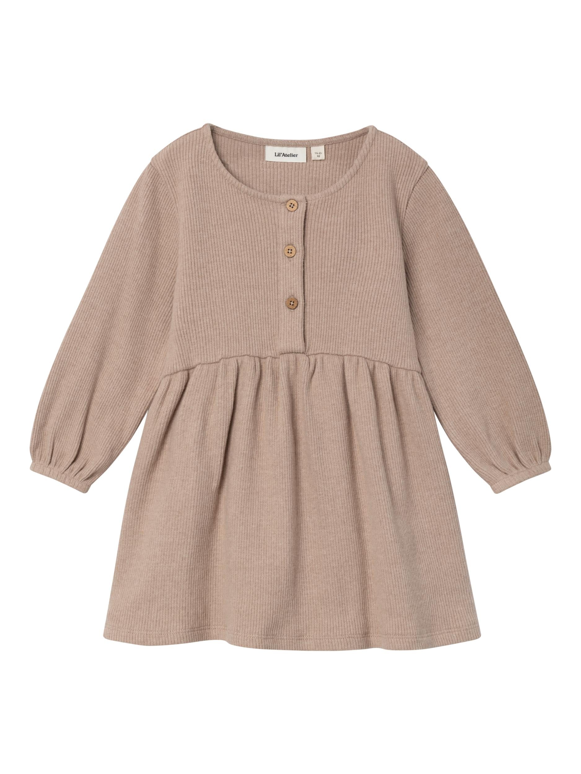 Lil Atelier Sophia Kjole – Nougat – Fantastisk Tilbud!