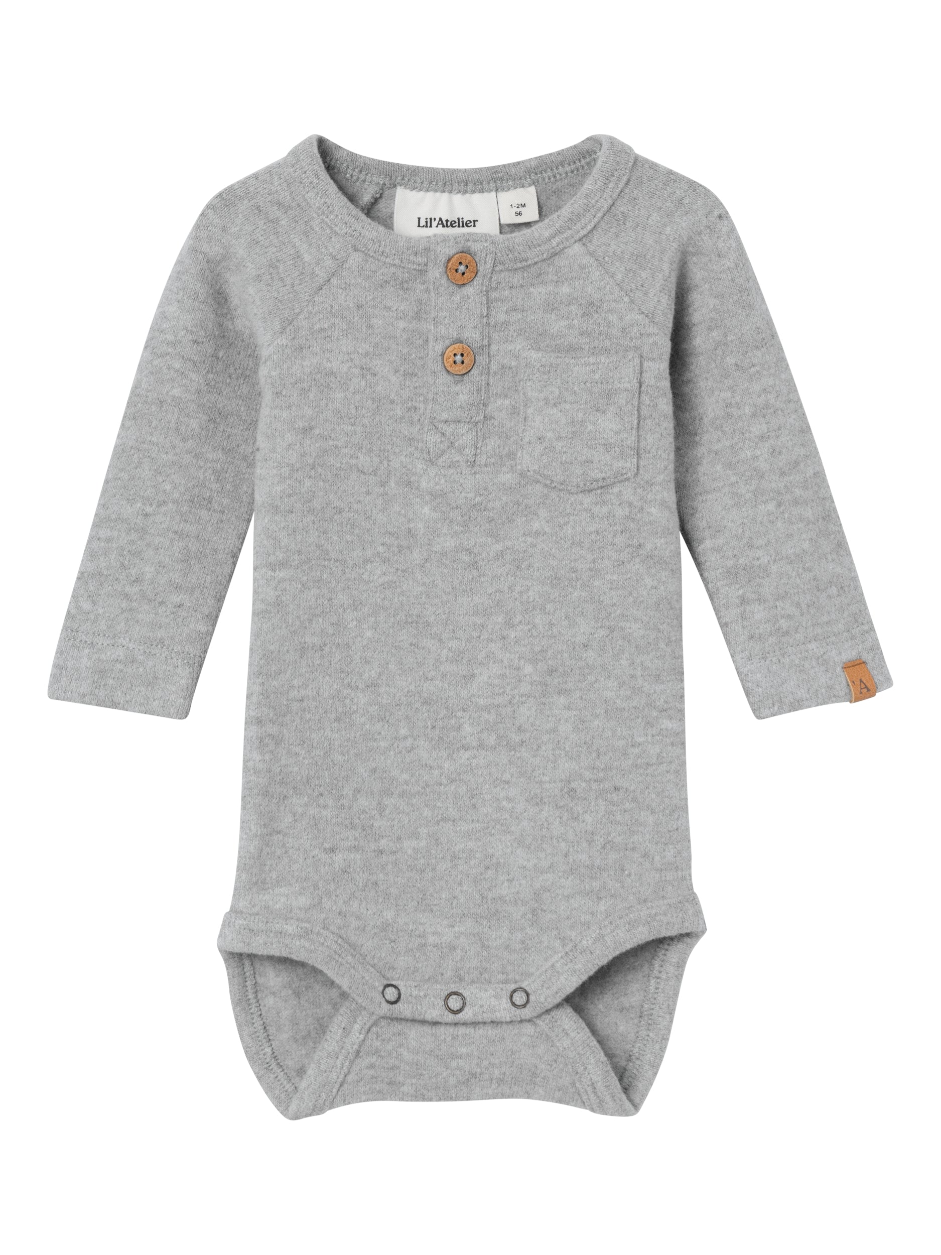 Lil Atelier Thor Body - Grå Melange - Udsalg!