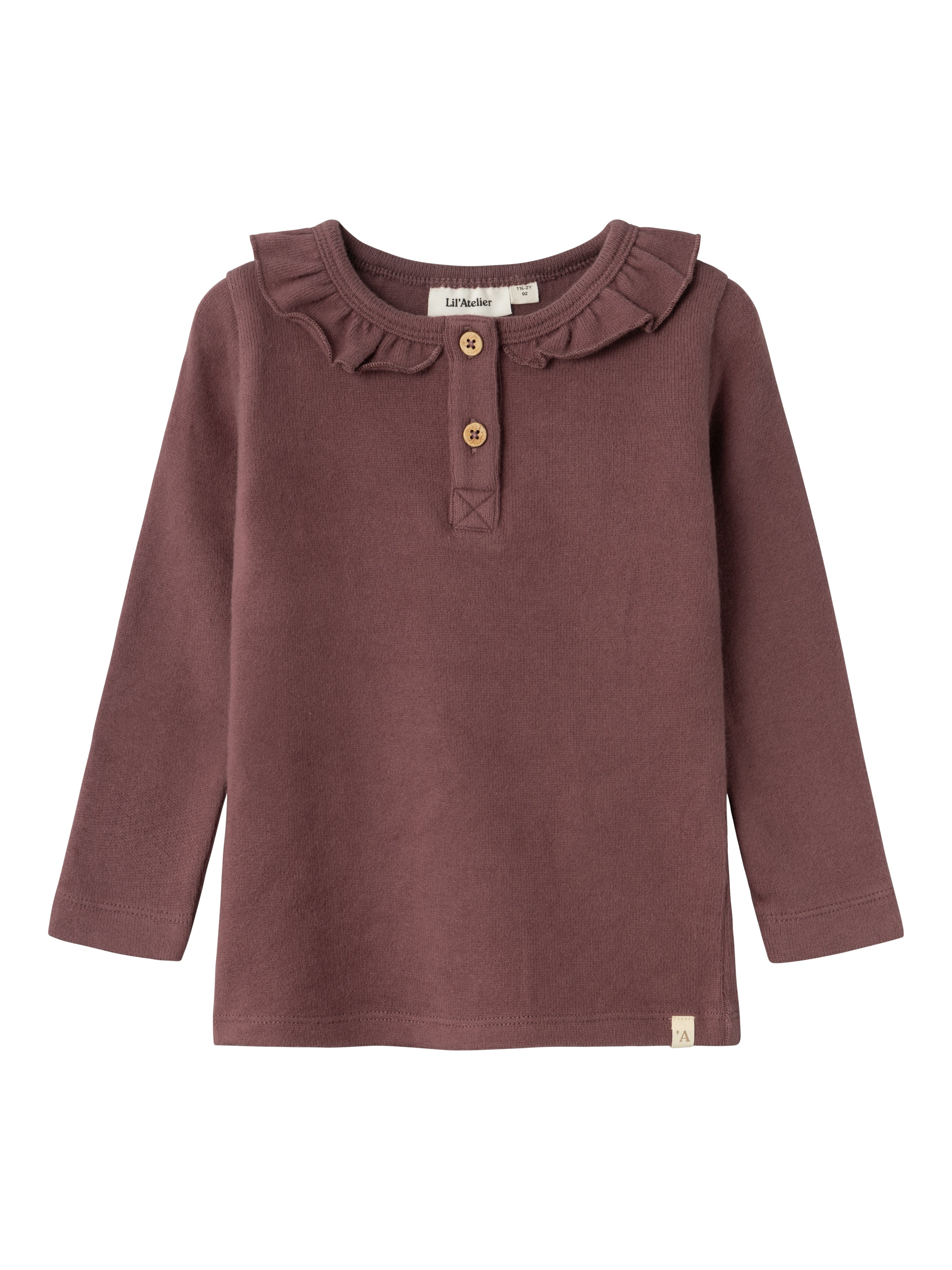 Lil Atelier Thoro Hou Slim Top - Rose Brown på udsalg