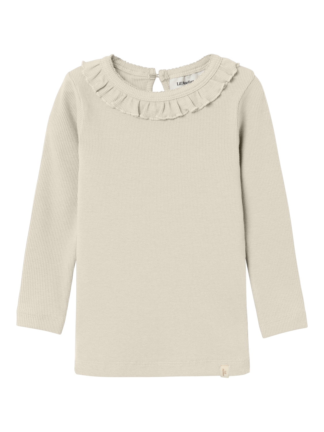 Lil Atelier Gago Dia Slim Skjorte – Turtledove Tilbud!