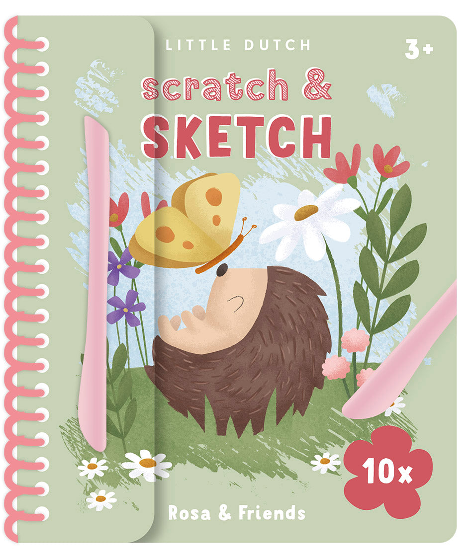 Little Dutch Skrabebog – Kreativ Leg med Rosa Venner