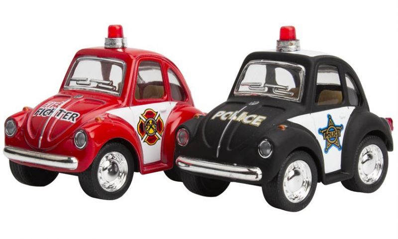 Magni VW Bobbel Politibil & Brandbil - Fantastisk Legetøj!