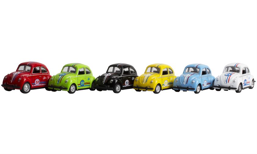 Farverig Magni VW Herbie Legetøjsbil med Pull Back!