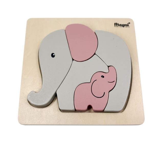 Magni Elefant Puslespil – Sjov Læring til Børn