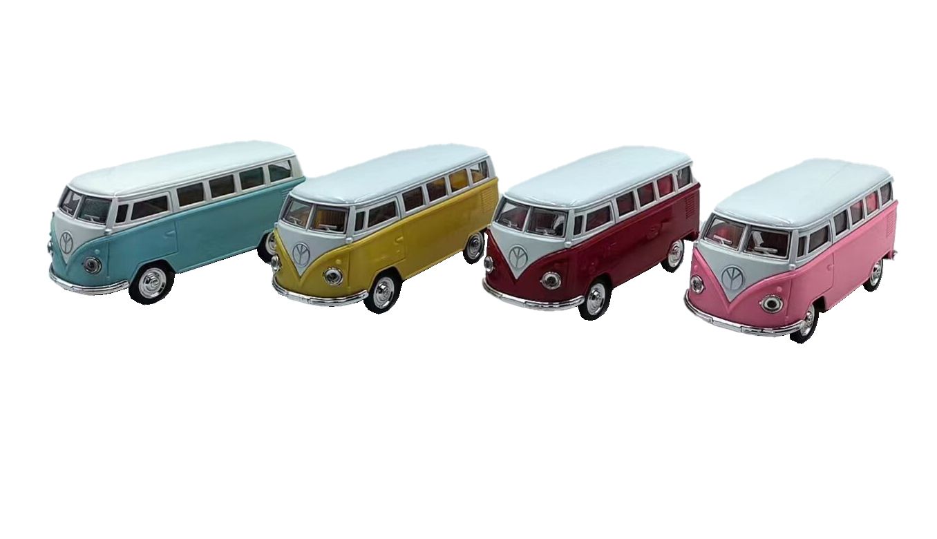 Magni VW Classic Bus – Original Træk-Bus – Lyseblå