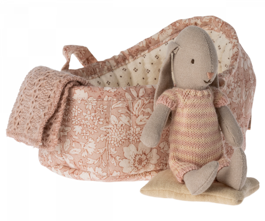 Maileg Mikro Kanin i Babylift - Rosa Tilbud!