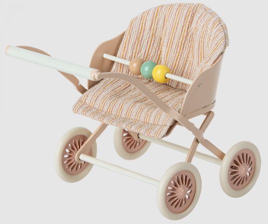 Maileg Klapvogn til Baby Mus - Rosa Tilbud!