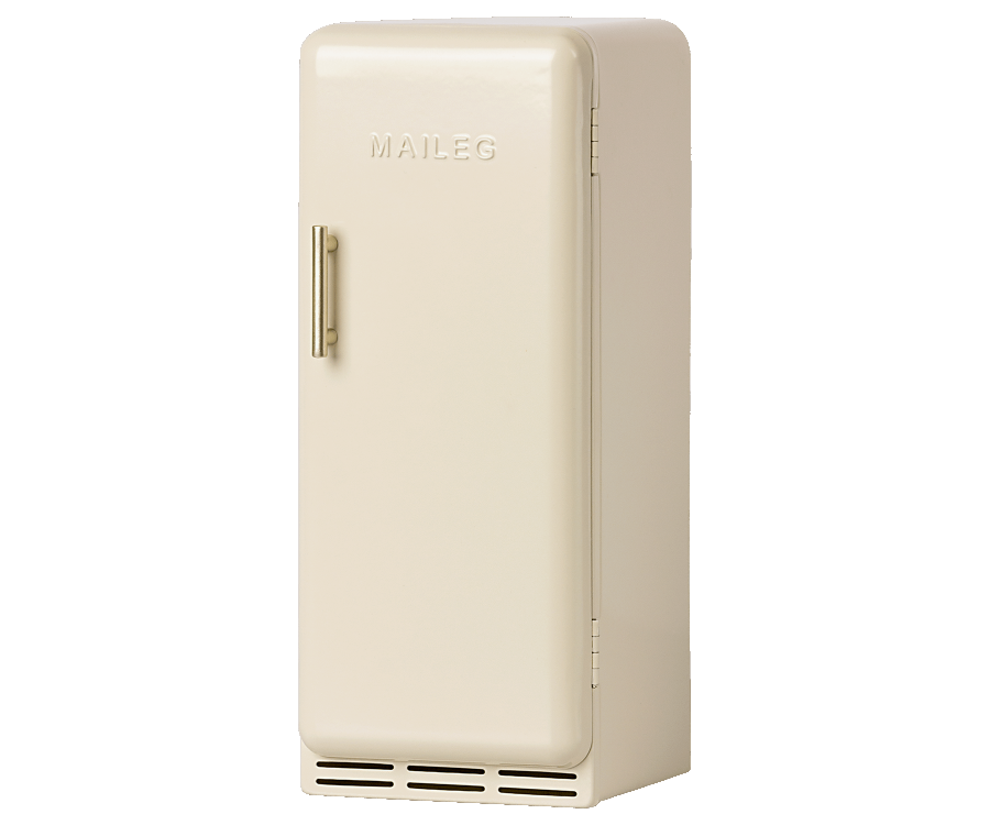 Maileg Mini Køleskab i Off White - Ideelt til Dukkehuse!