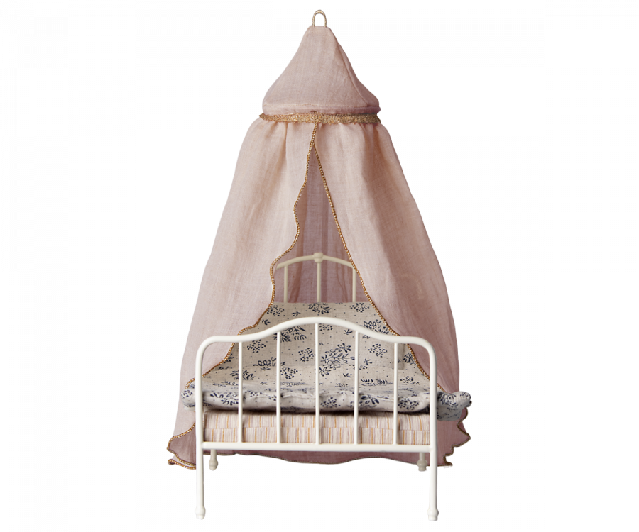 Maileg Miniature Sengehimmel i Rosa – Elegant Dukkehustilbehør