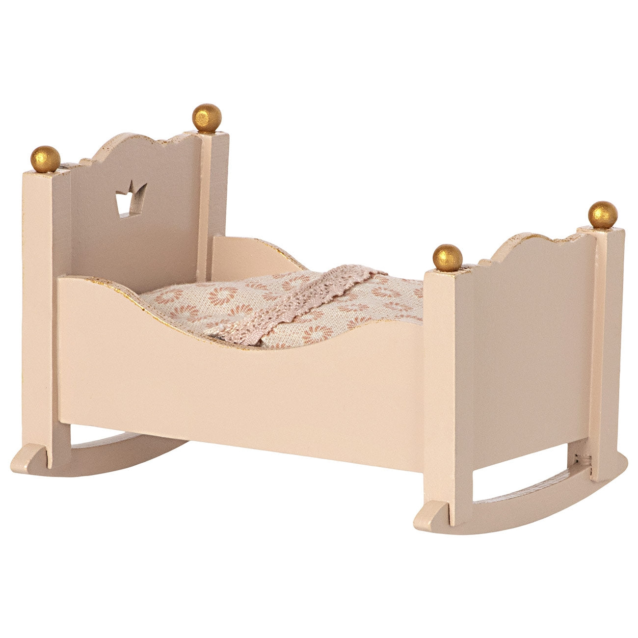 Maileg Vintage Vugge til Baby Mus – Rosa Elegance Tilbud!