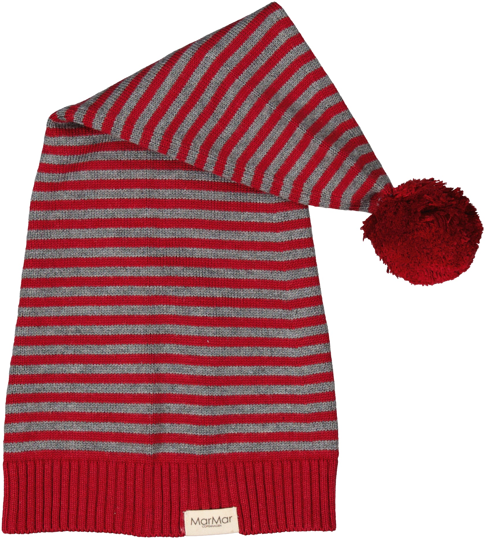 MarMar Alfen Nissehue – Hibiscus Rød Stripe til Jul