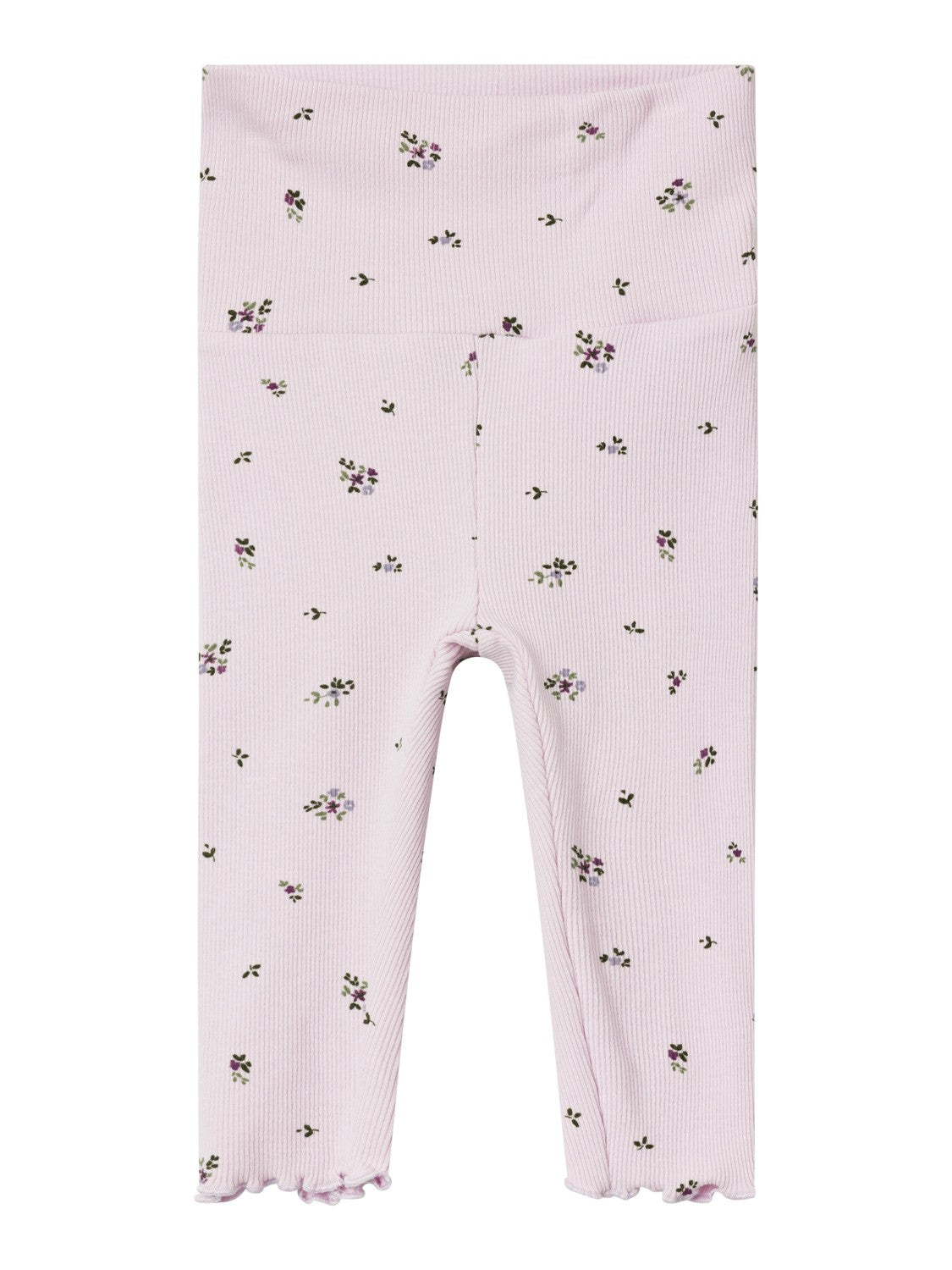 Name It Kuscha Leggings - Lilla med Blomsterprint Tilbud!