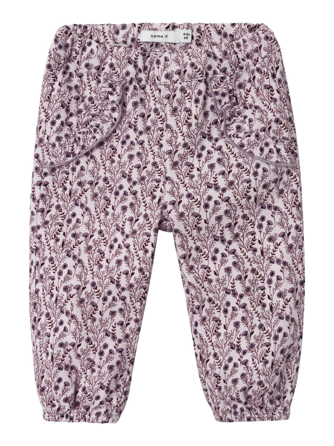 Name It Losanne Bukser - Lilla Blomsterprint til Børn