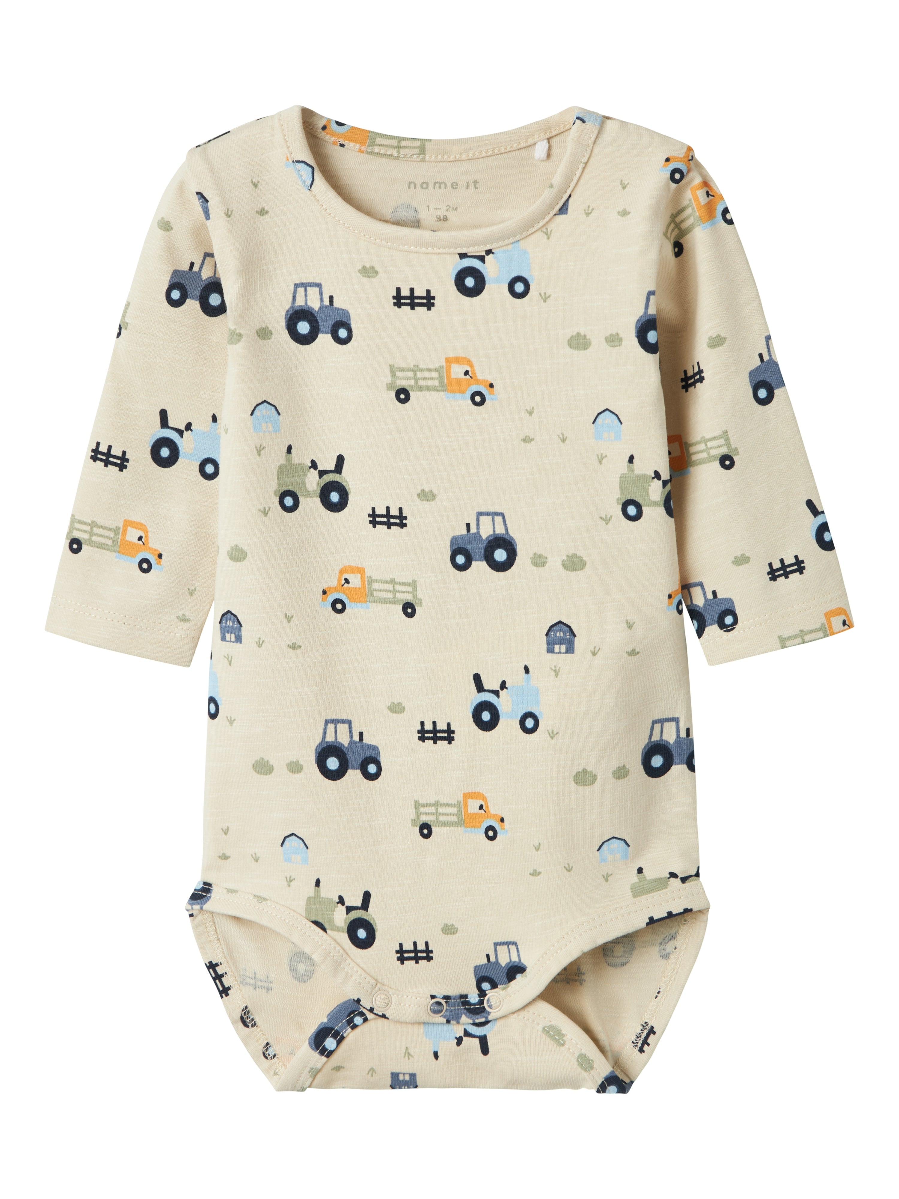 Name It Bassen Body – Traktorprint i Sommer Sand