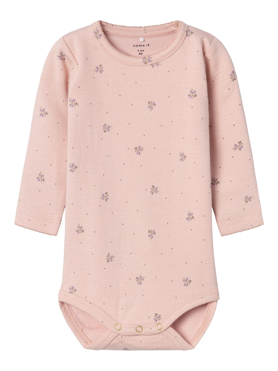 Name It Belinea Body - Rose Smoke med Blomsterprint