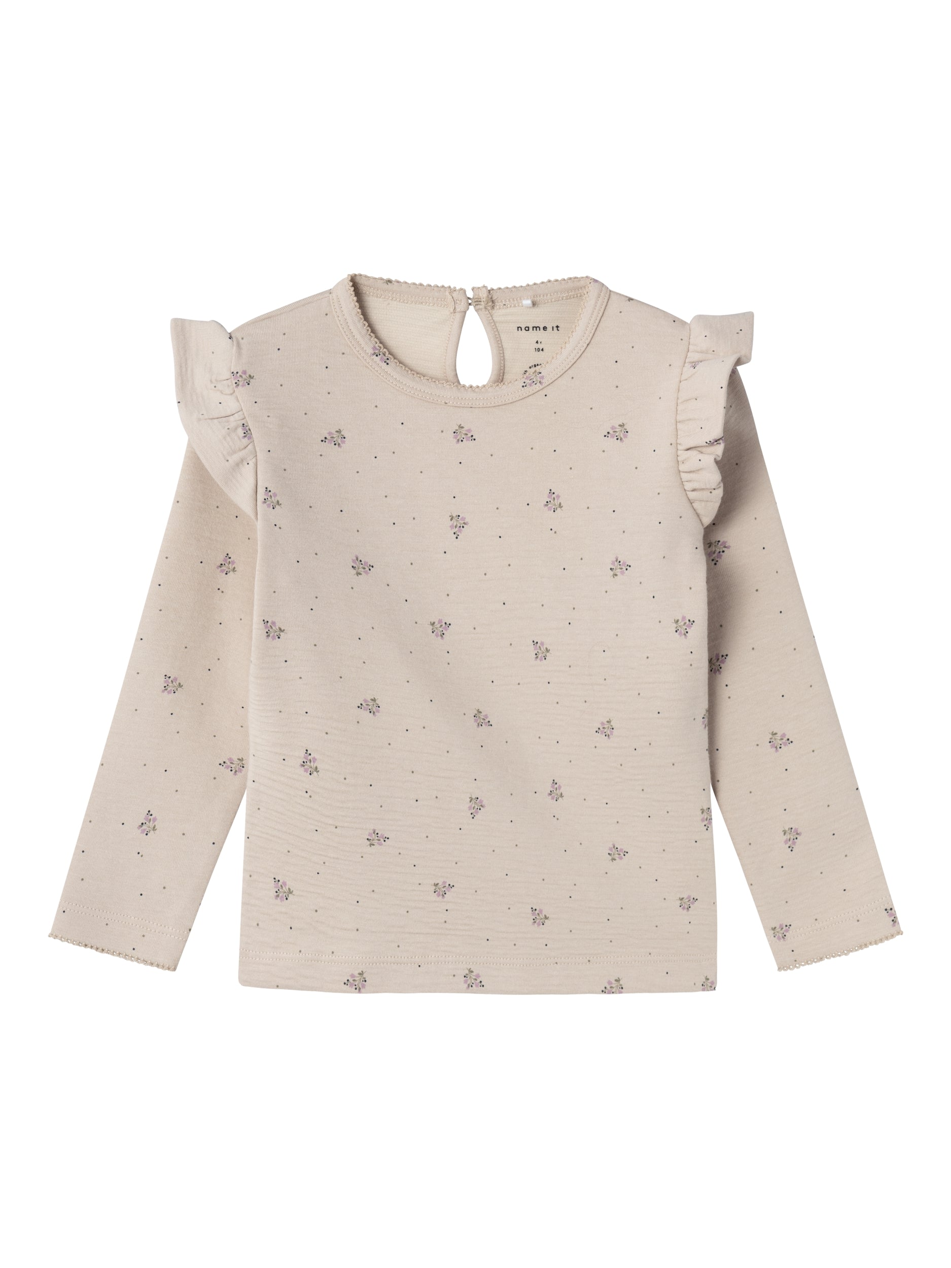 Sød bluse med blomsterprint til børn - Name It Peyote