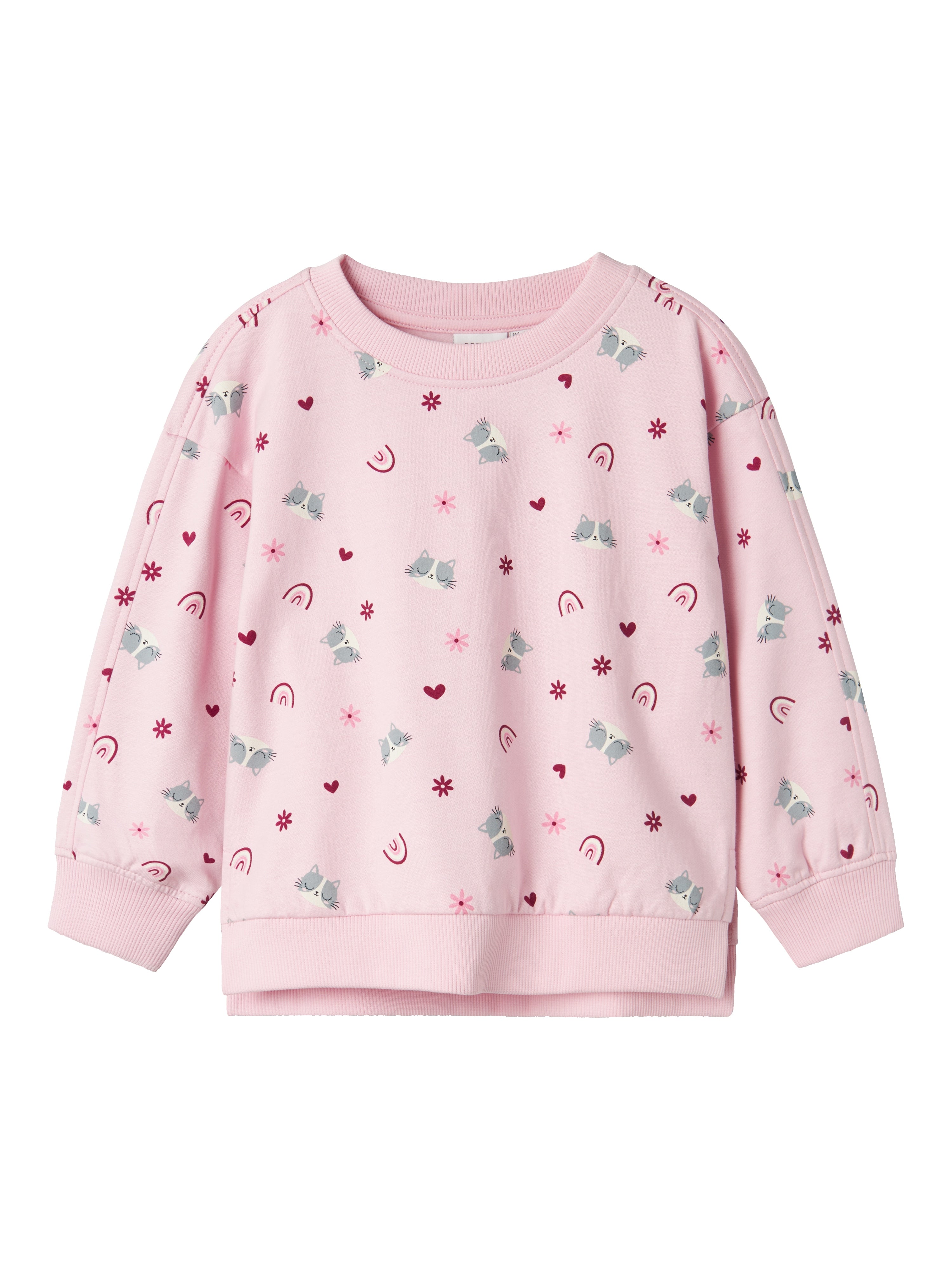 Name It Biliva Sweatshirt – Farverig Katte Drøm til Børn