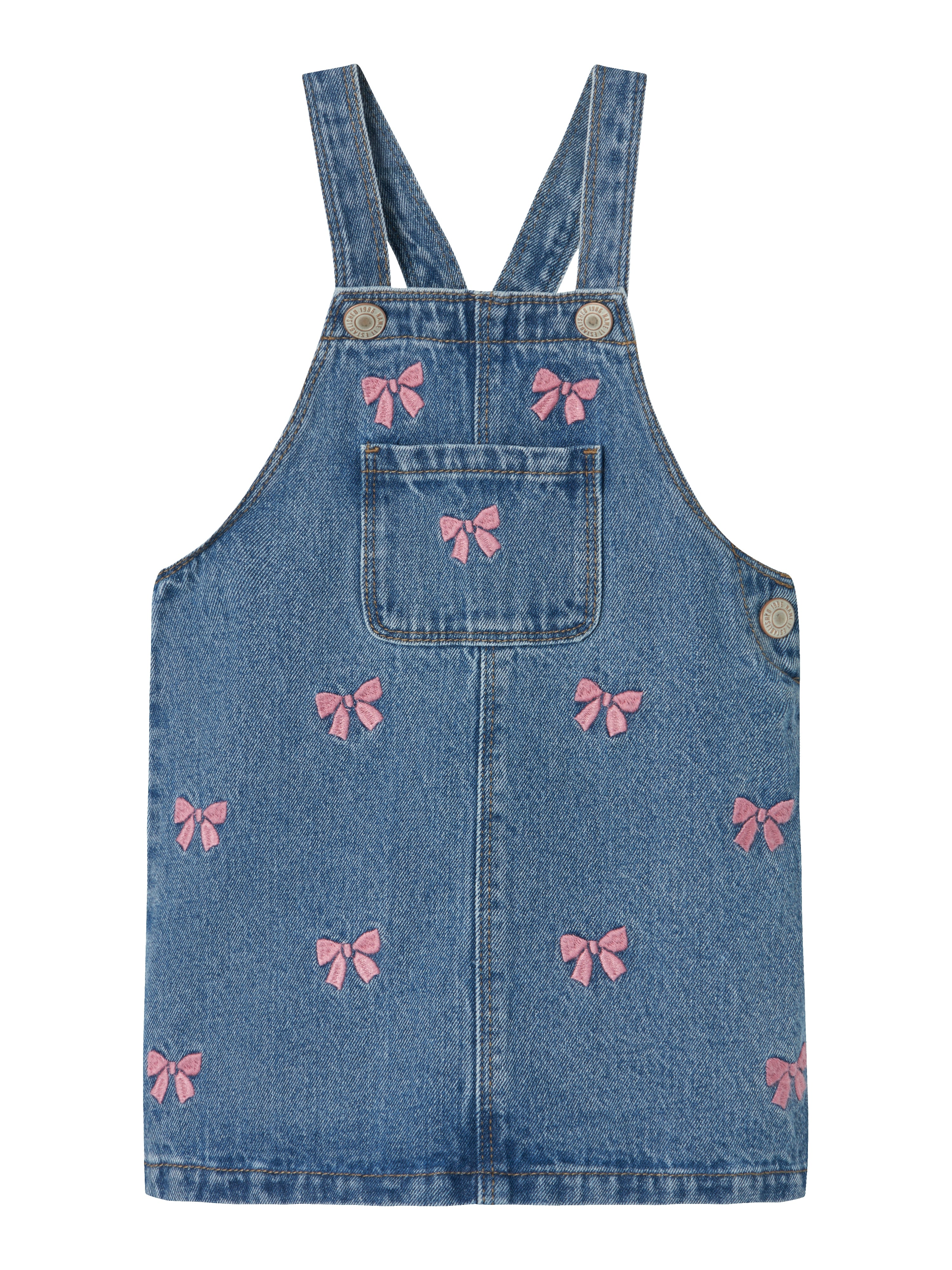 Name It Conny Denim Vest - Mellemblå Cowboystil til Piger