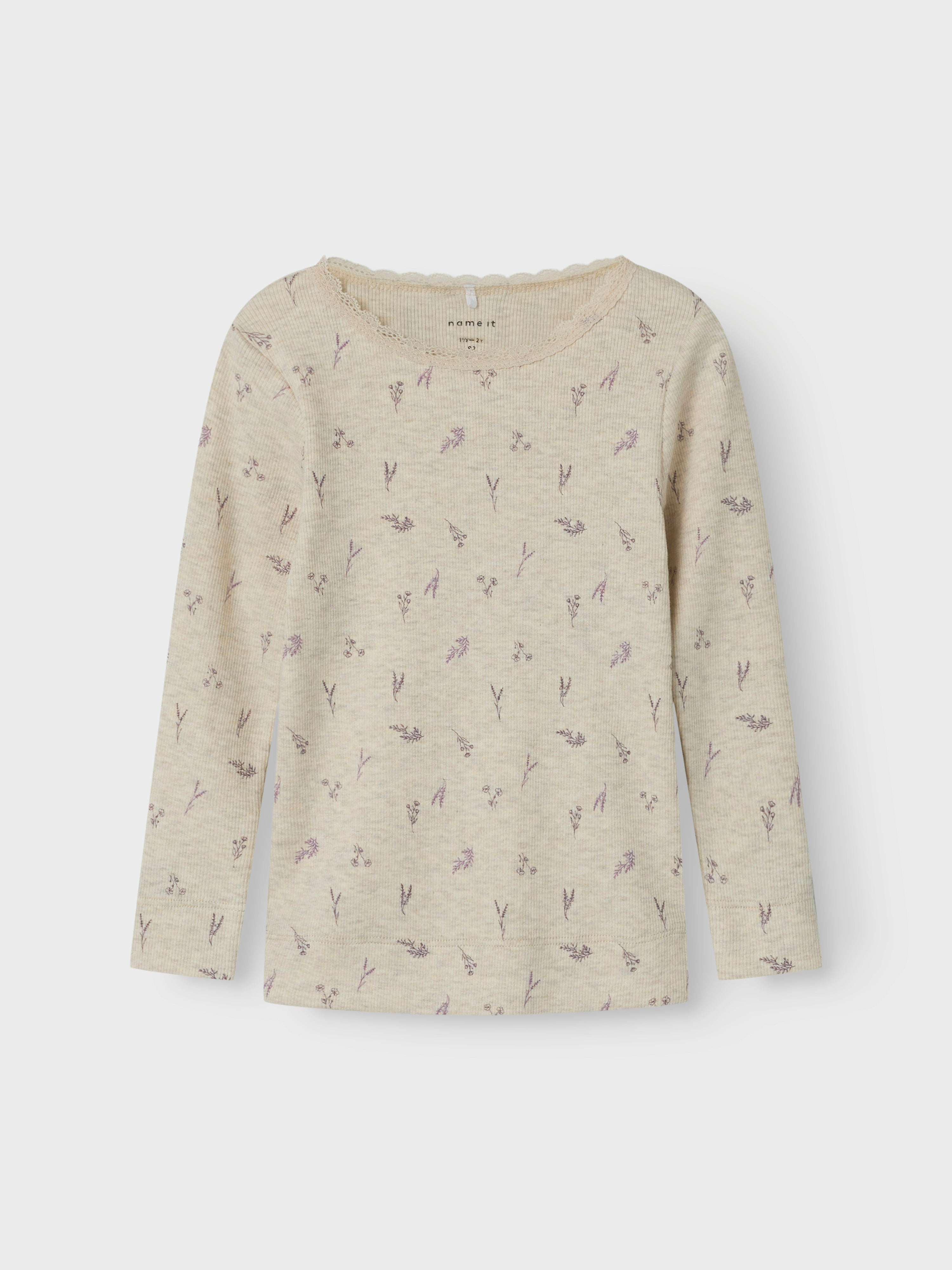Name It Dabua Bluse – Peyote Melange – Langærmet T-shirt