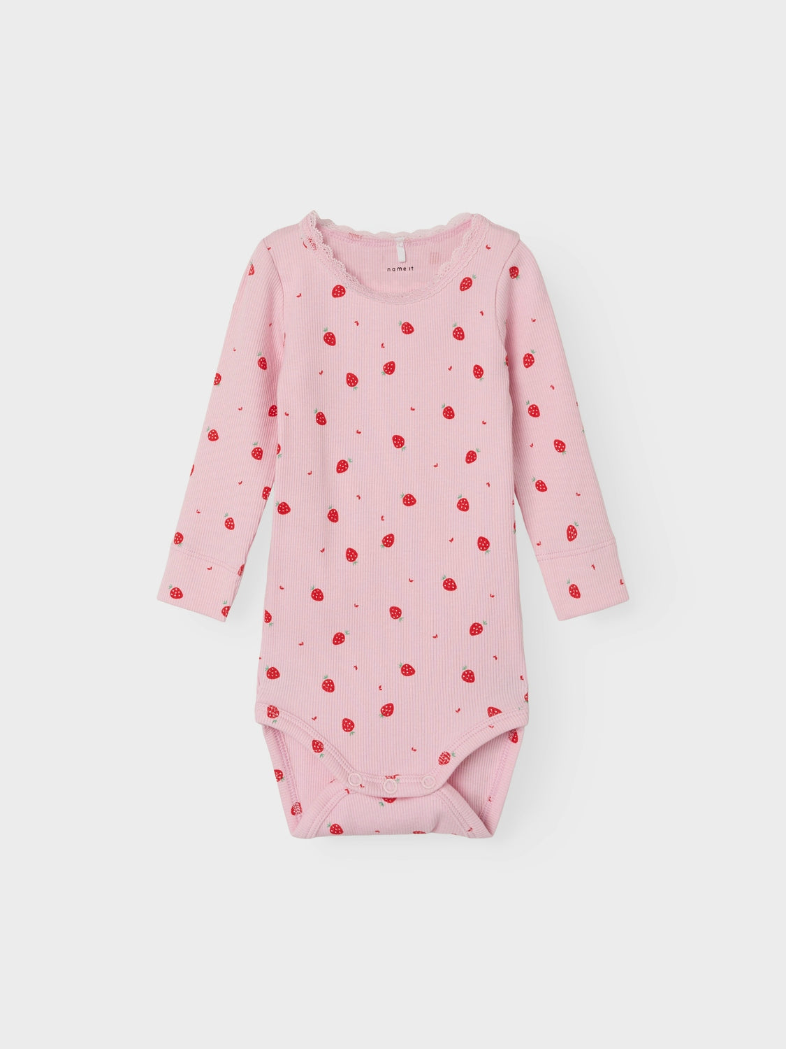 Dabua Bodystocking - Parfait Pink med Jordbærprint til Børn