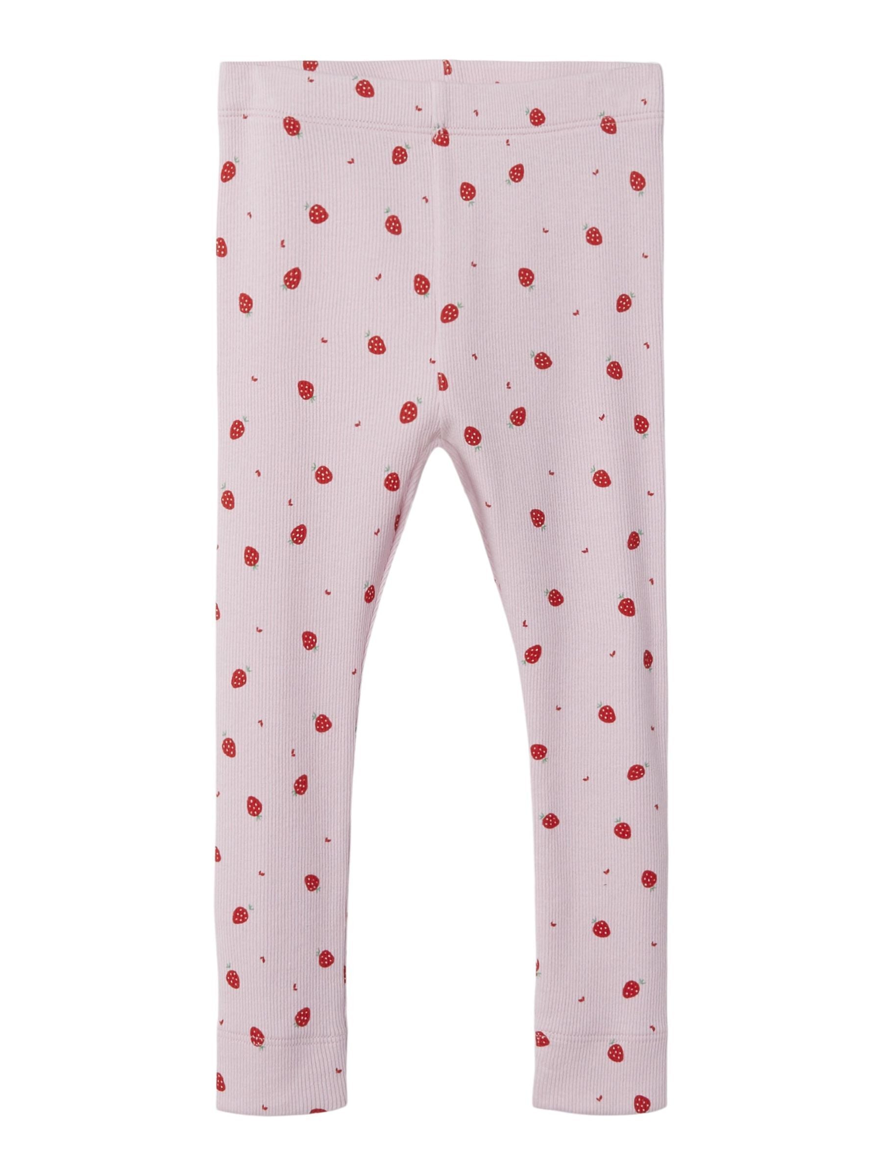 Name It Dabua Leggings – Parfait Pink med Jordbærmønster