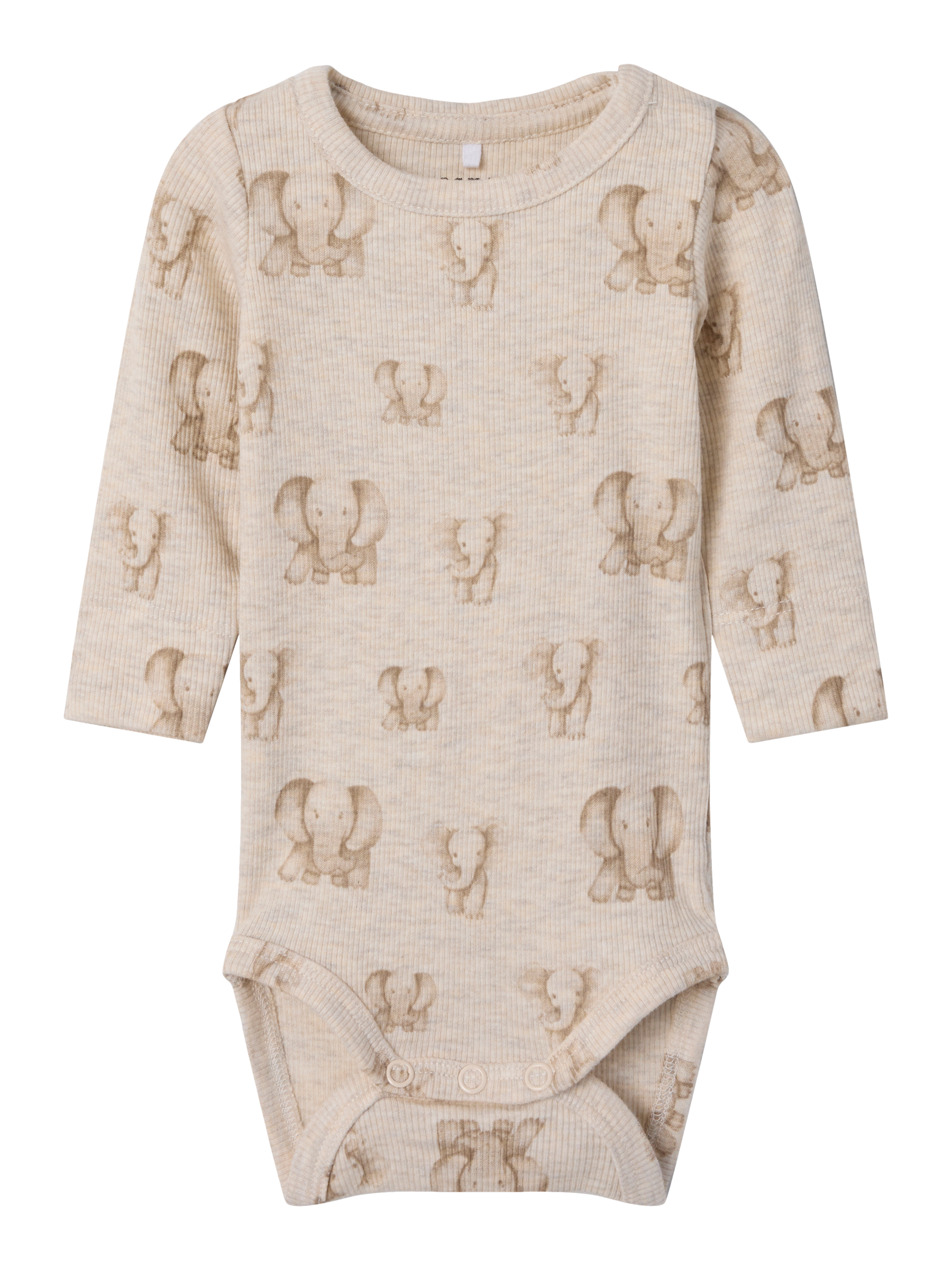 Sød Bodystocking med Elefanter - Peyote Melange på tilbud!