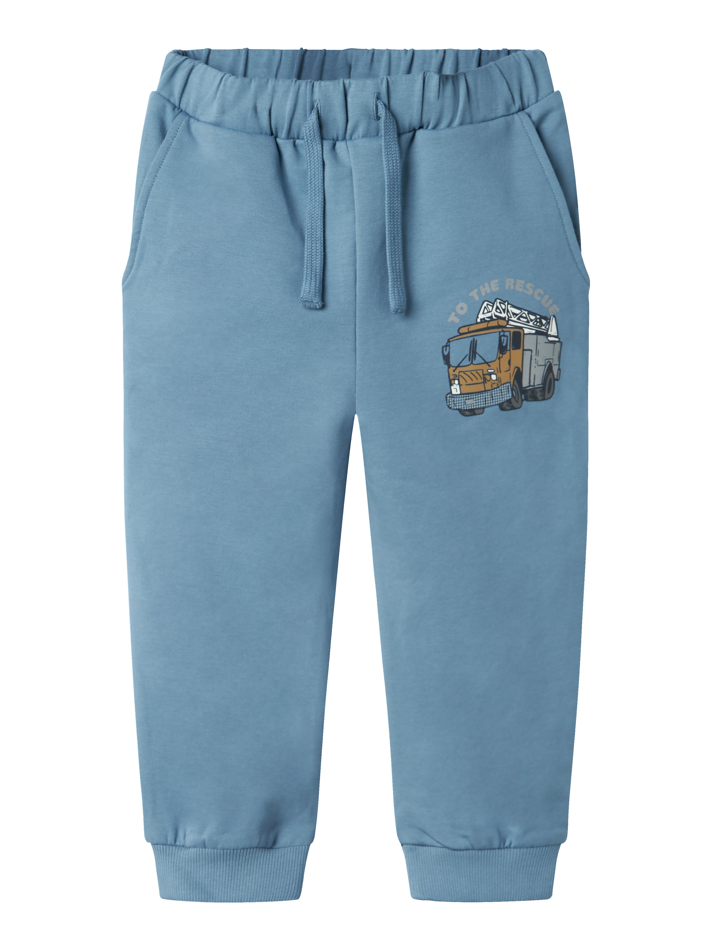 Name It Dennis Børnesweatpants – Blå med Sjovt Print