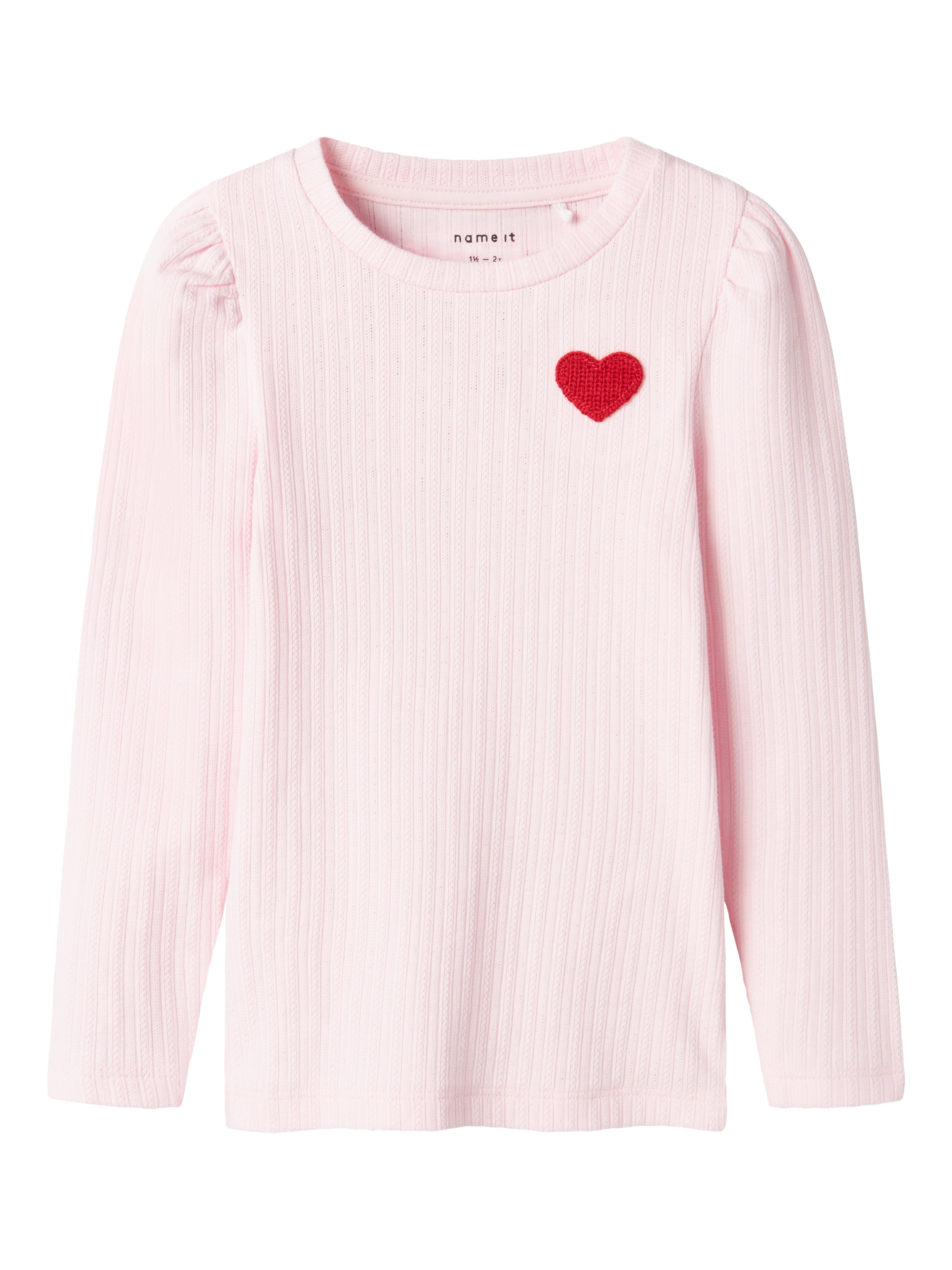 Name It Dlove Top – Ballerina med Hjerte – Blød Rib
