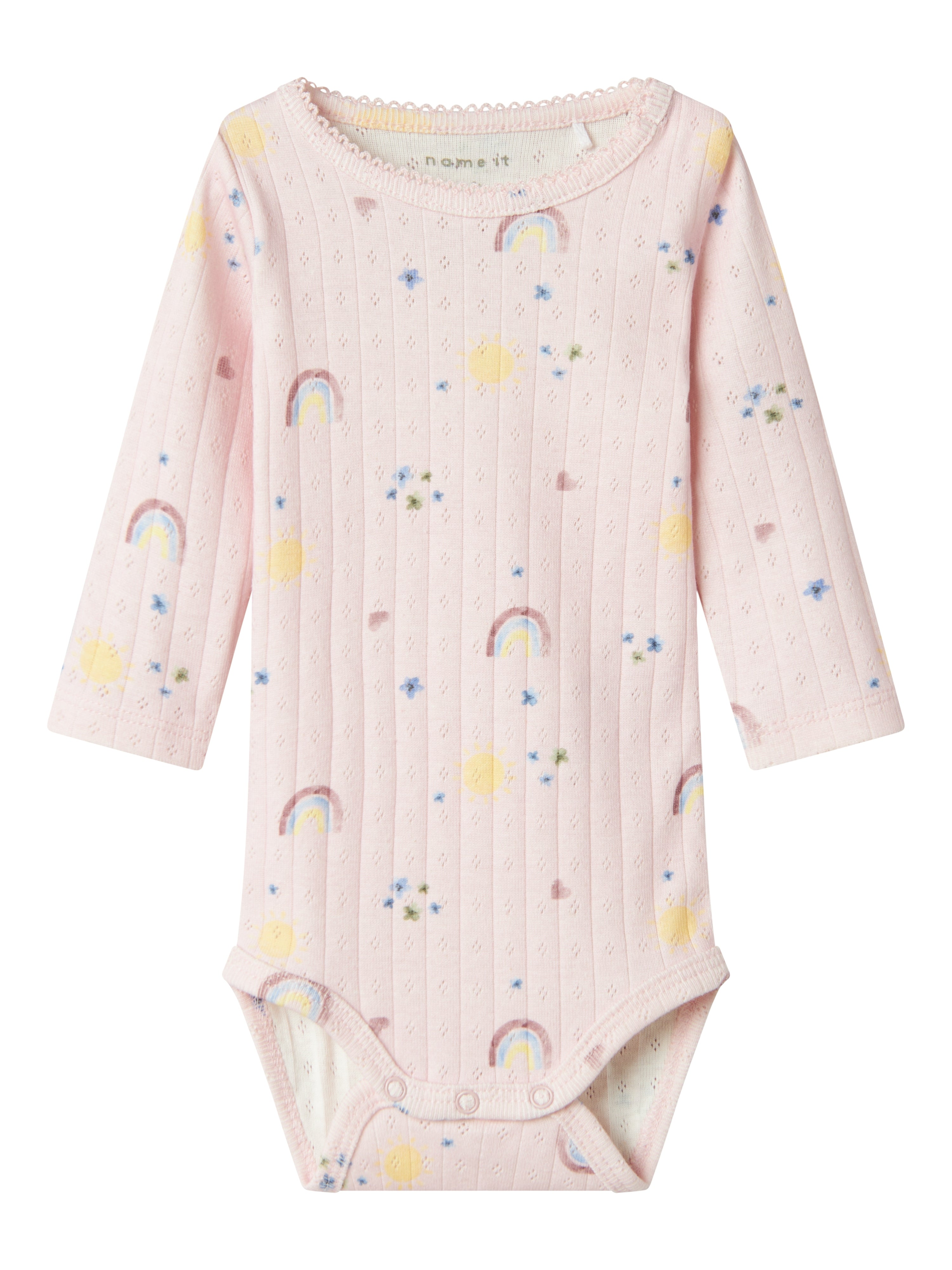 Name It Fabiane Body - Lys Lilla med Sødt Print til Børn