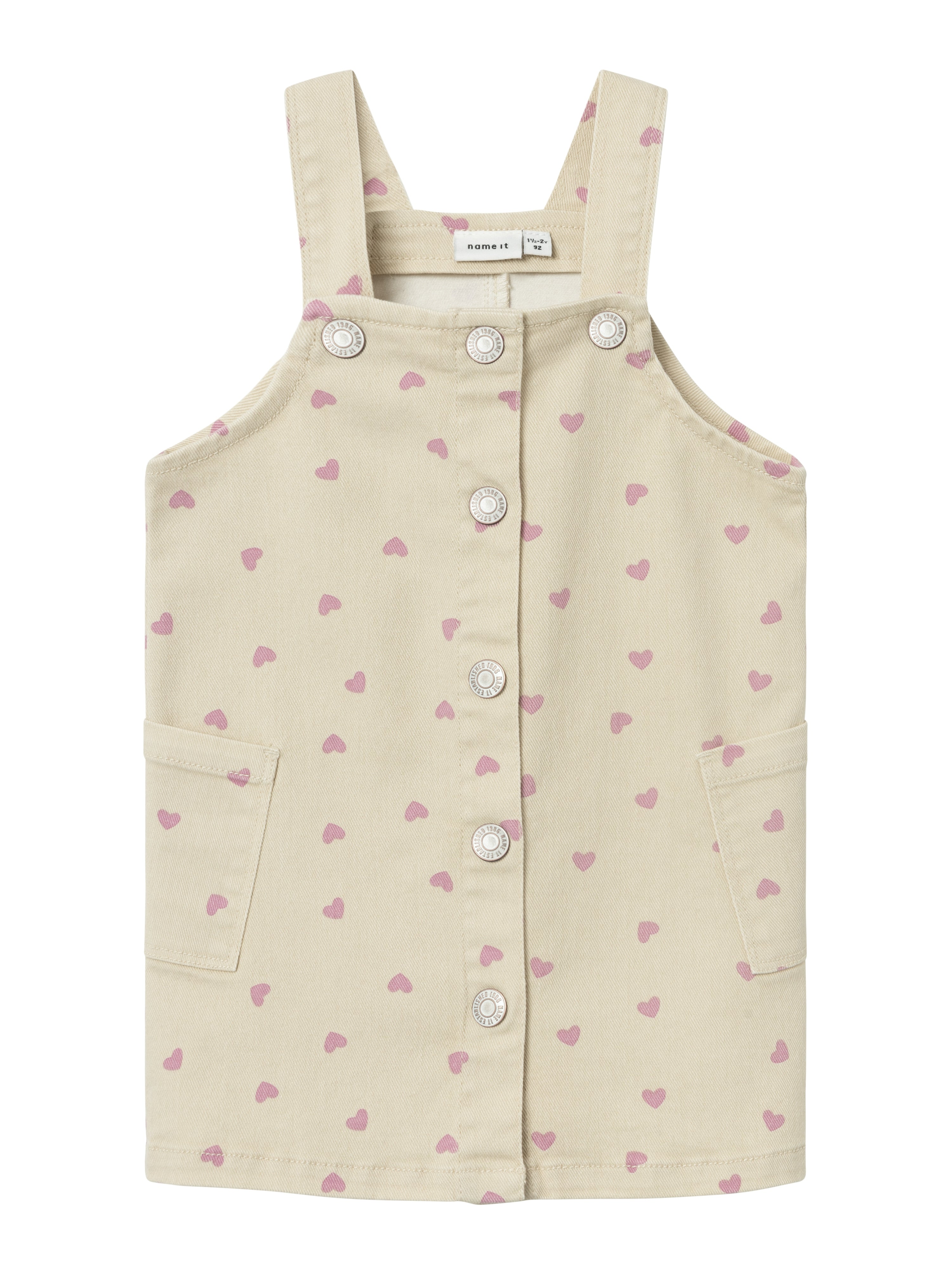 Name It Fane Twill Kjole – Sommer Sand Hjerte Tilbud